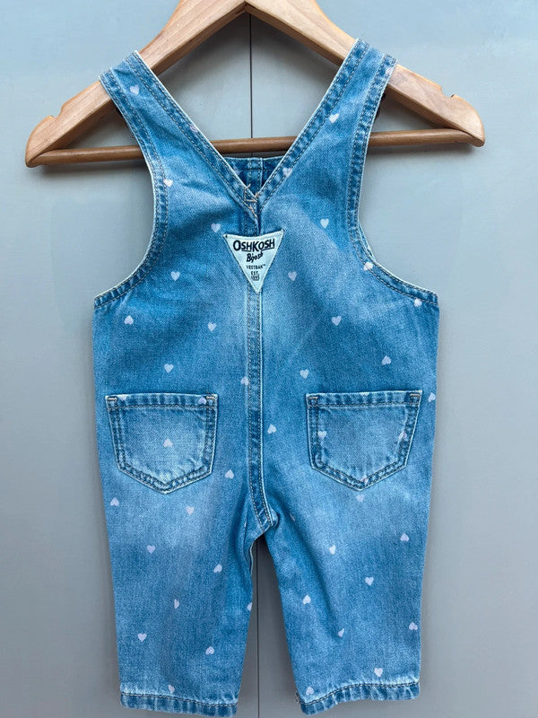 Oshkosh Heart Denim Dungarees 3M