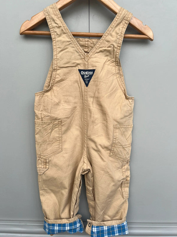 Oshkosh Camel Cargo Dungarees 18M