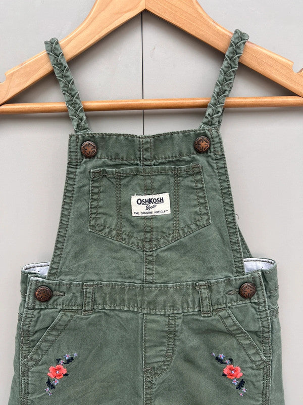 Oshkosh Khaki Dungarees 2T