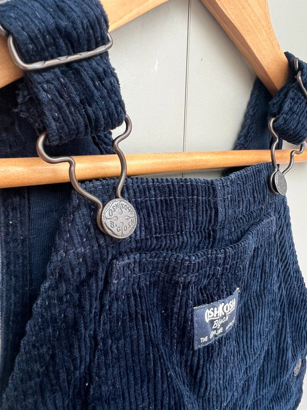 Oshkosh Navy Corduroy Dungarees 24M