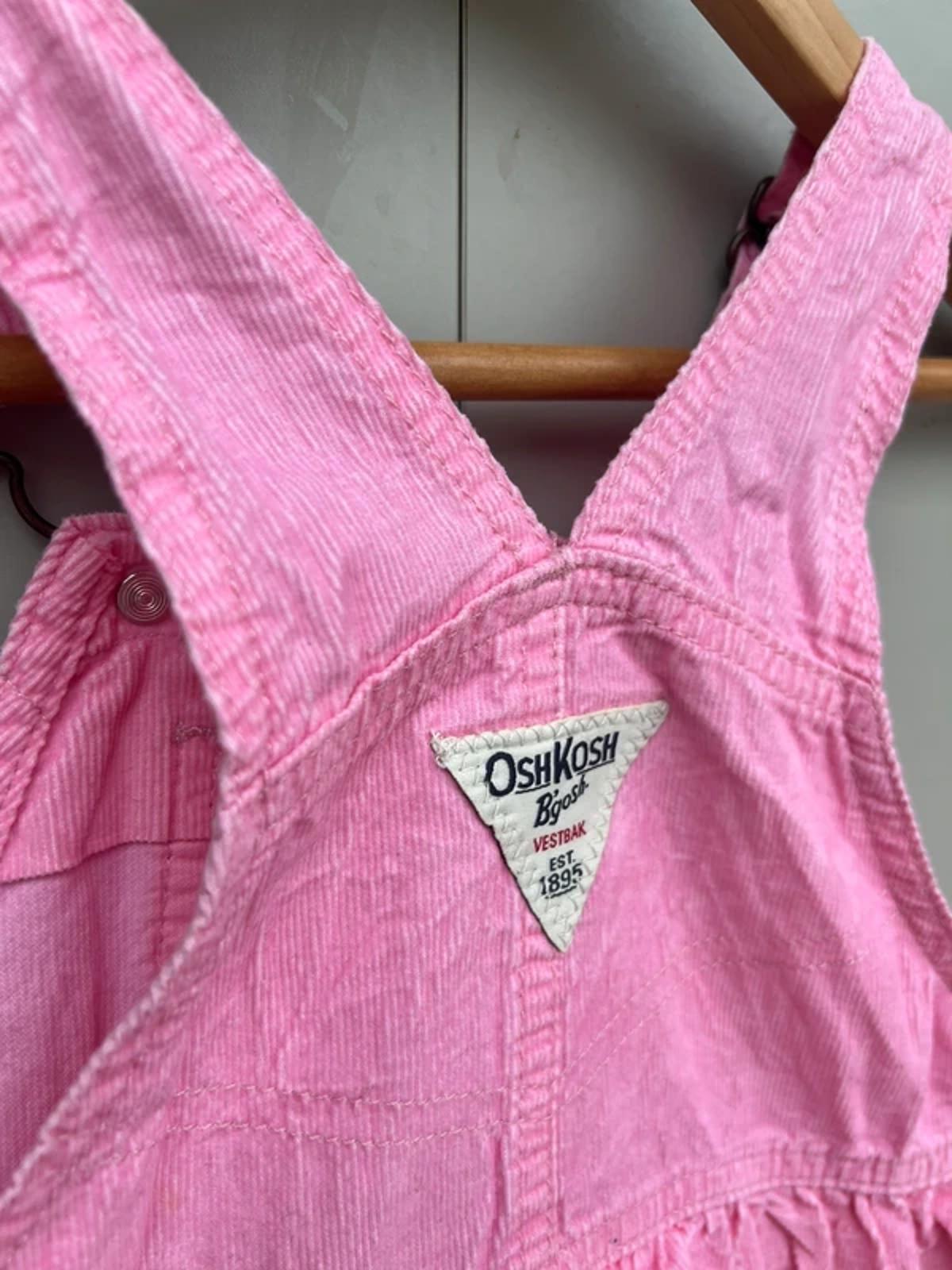 Oshkosh Corduroy Ruffle Pink Dress 3T