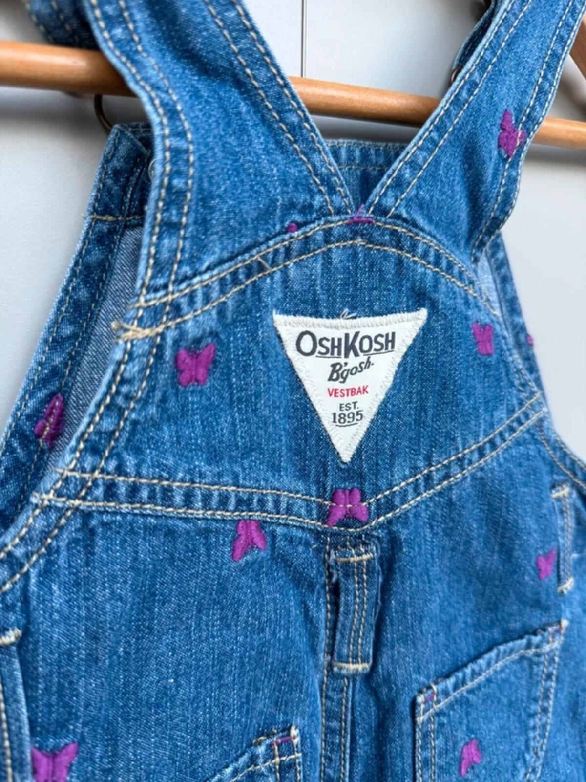 Oshkosh Butterfly Denim Dungarees 12M