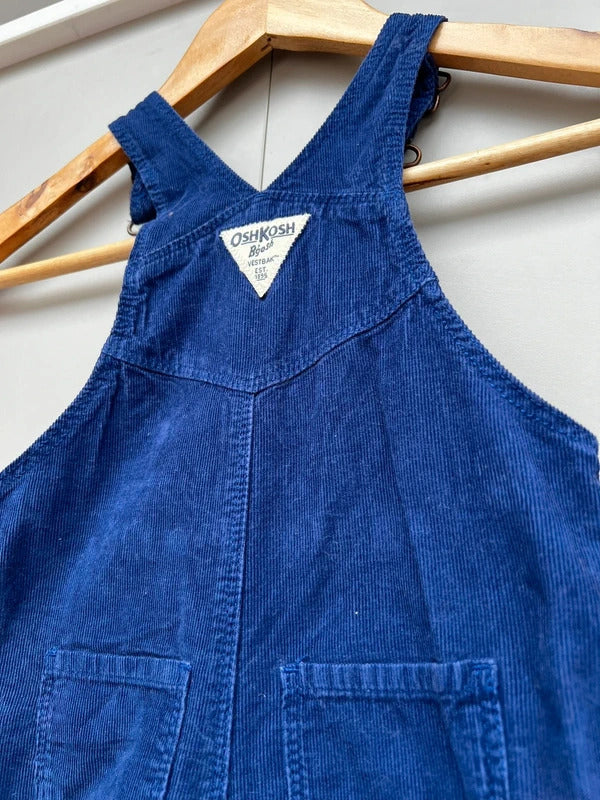 Oshkosh Purple Check Corduroy Dungarees 18M