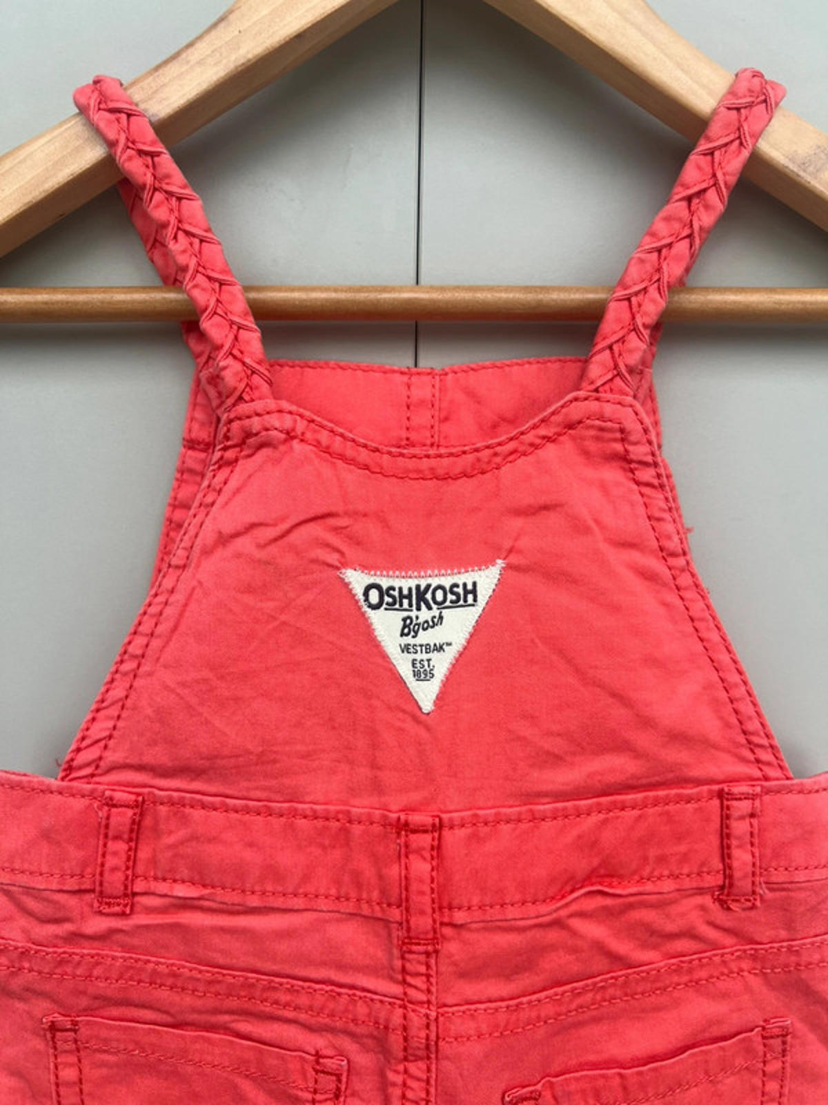 Oshkosh Coral Dungarees 12M
