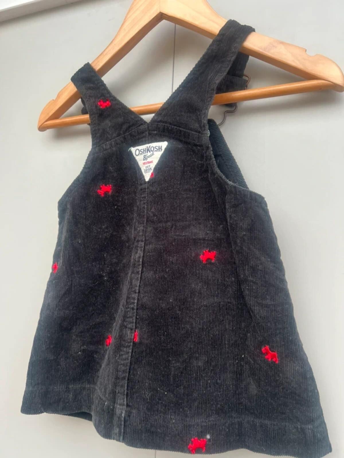 Oshkosh Corduroy Scottie Dog Dress 9M