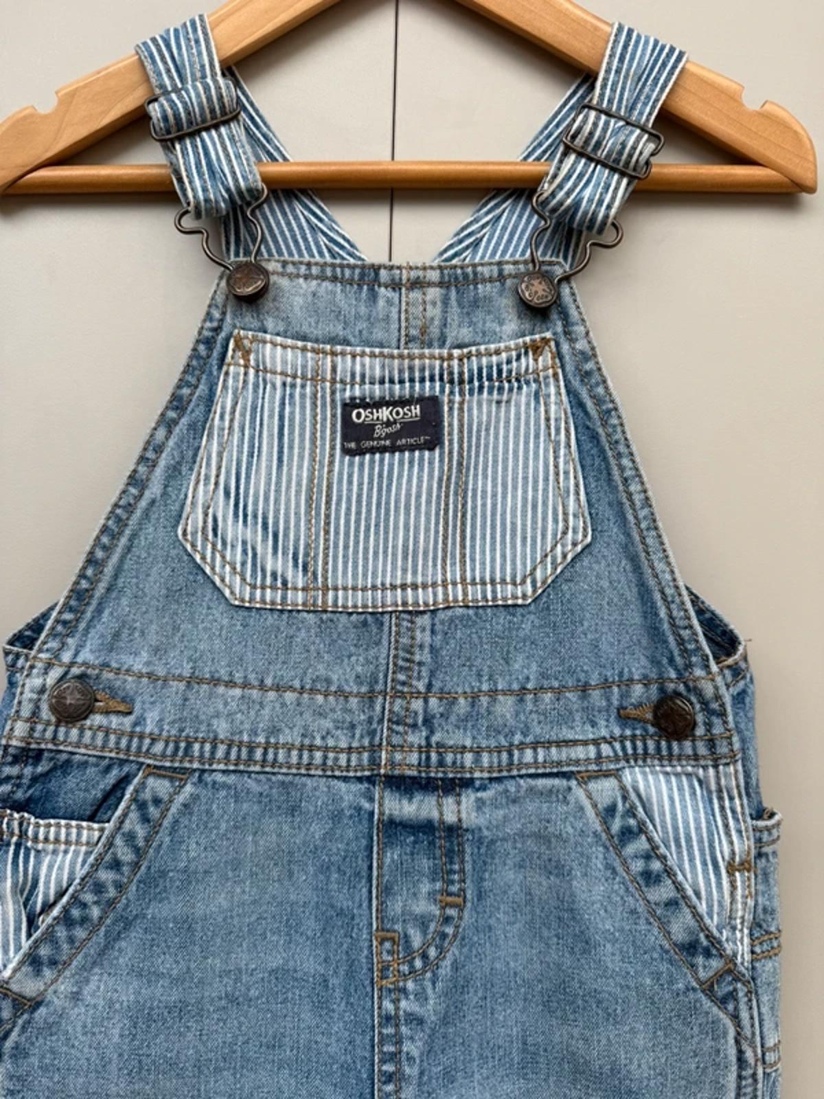 Oshkosh Denim Striped Dungarees 24M