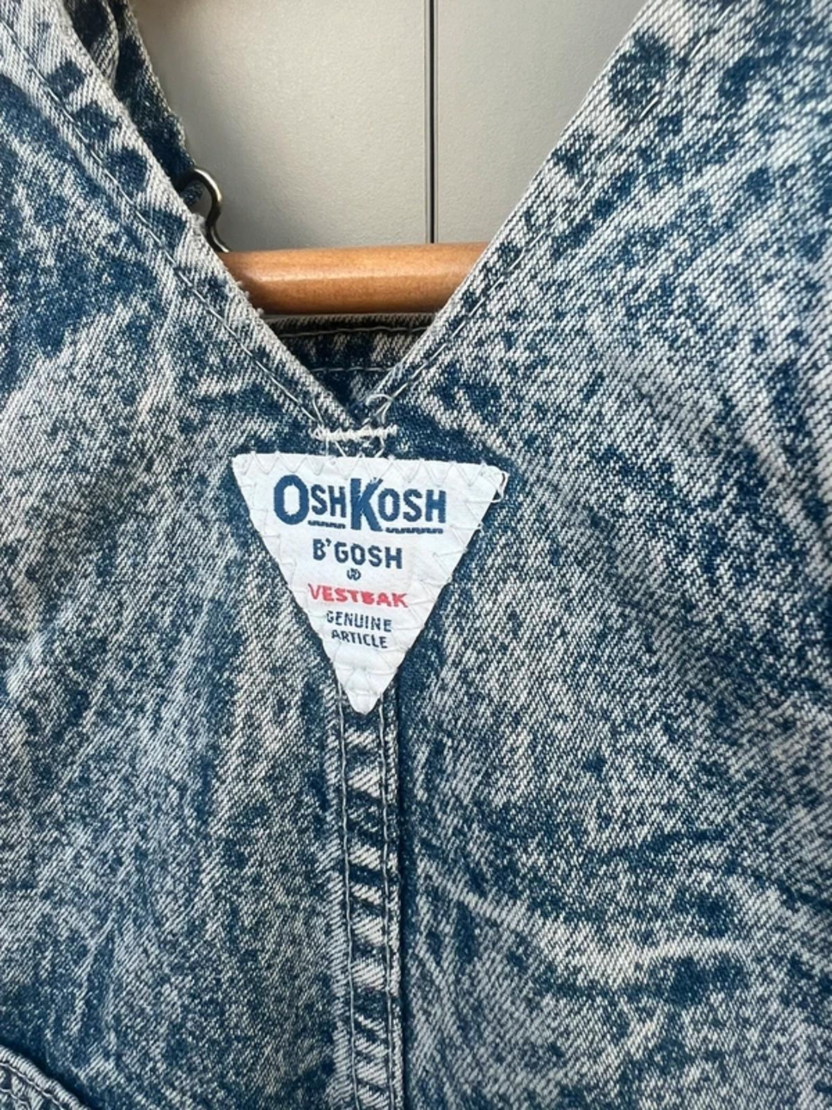Oshkosh Vintage Acid Wash Dungarees 6/9M