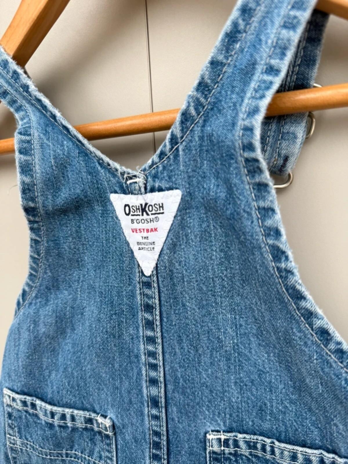 Oshkosh Vintage 90s Denim Shortalls 12M