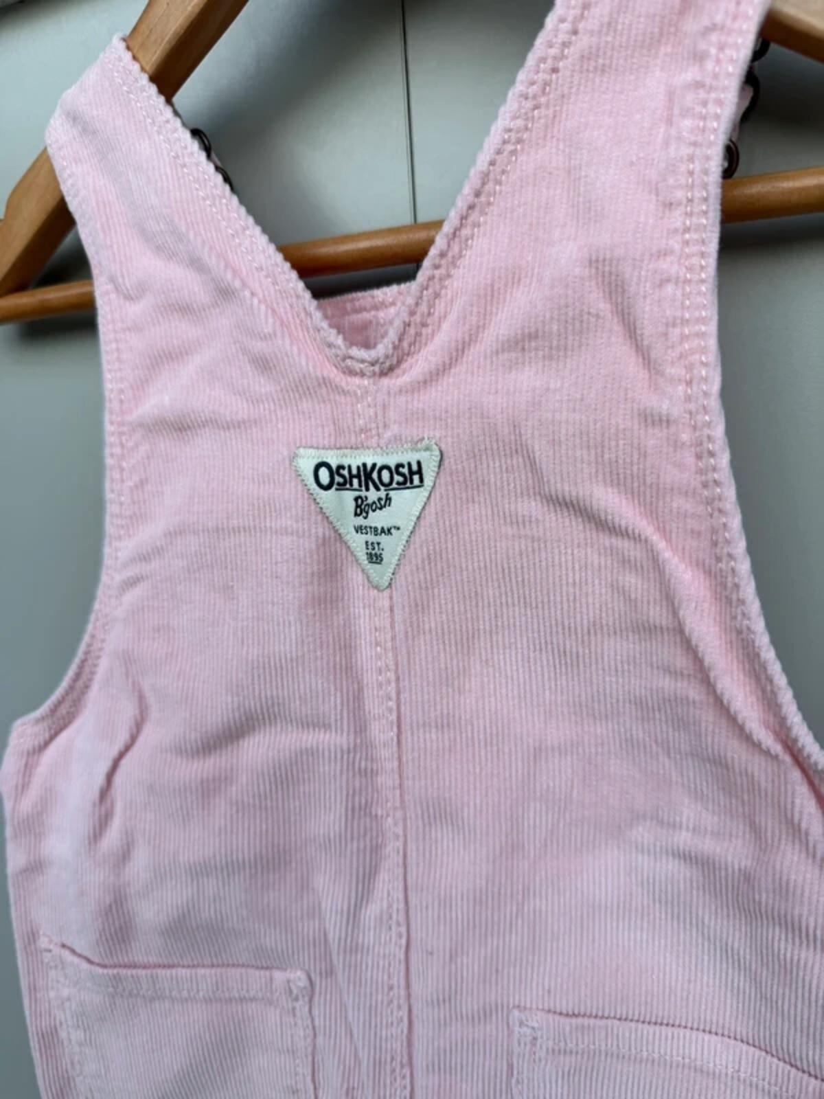 Oshkosh Fine Corduroy Dungarees Dusky Pink 18M