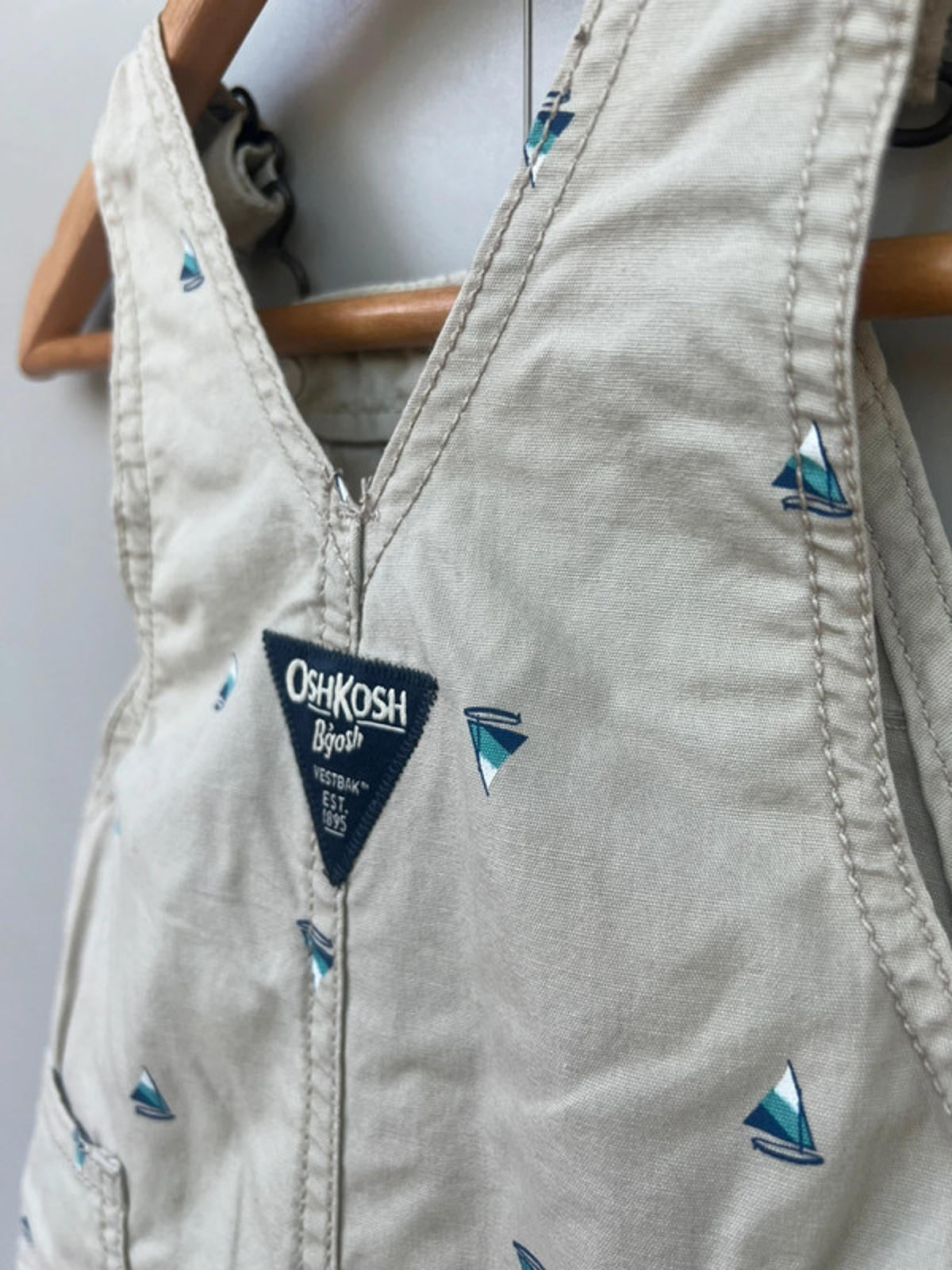 Oshkosh Boat Shortall Dungarees 12M