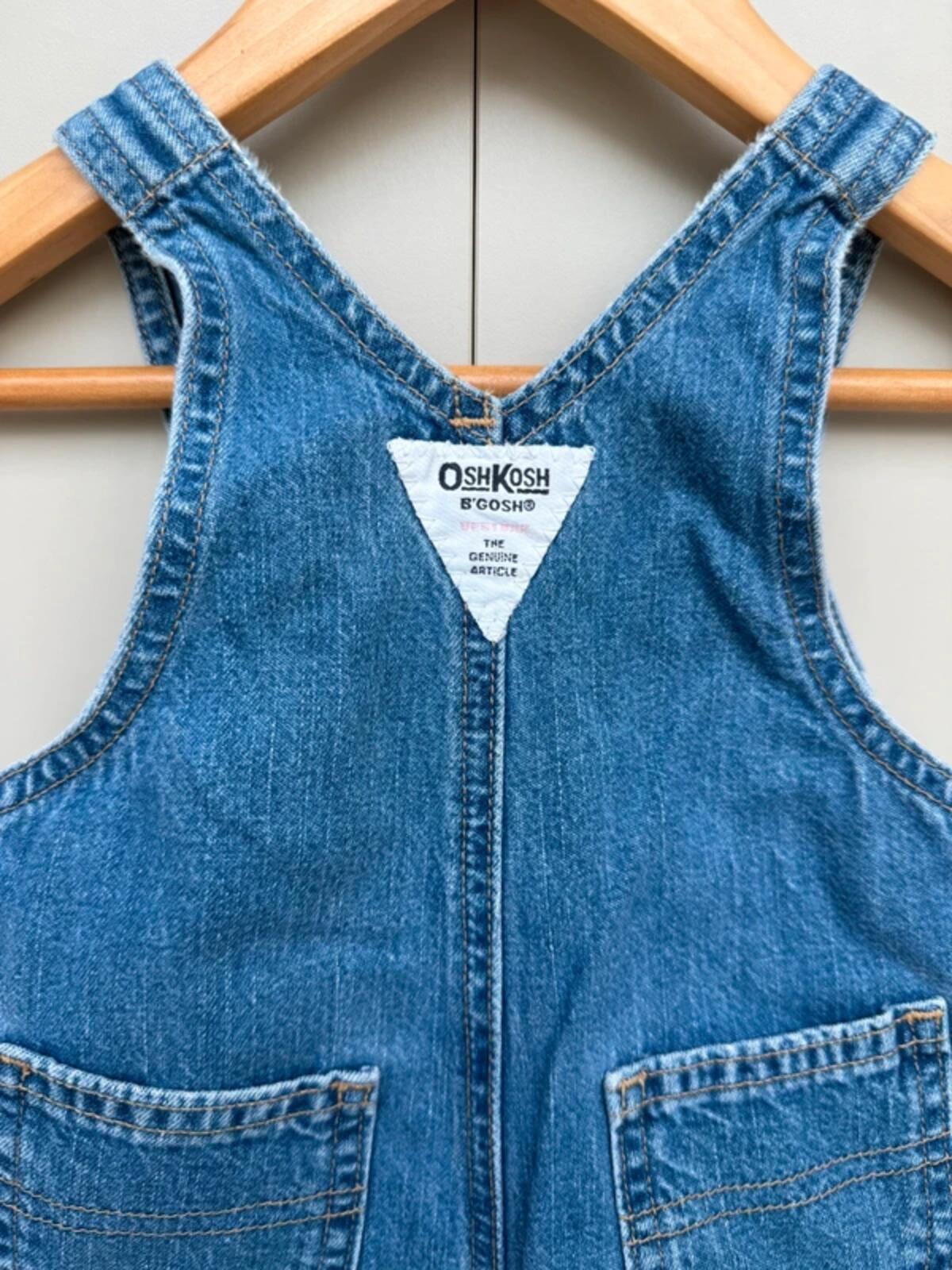 Oshkosh Vintage Denim Bubble Dungarees 12M