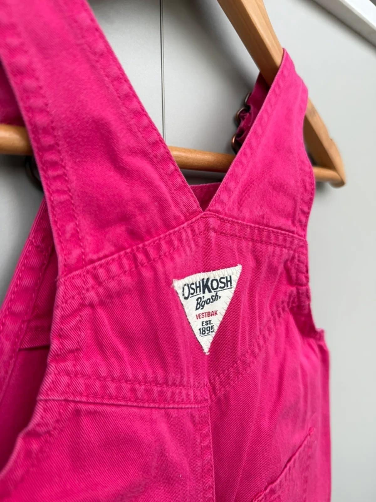 Oshkosh Pink Embroidered Dubgarees 6M