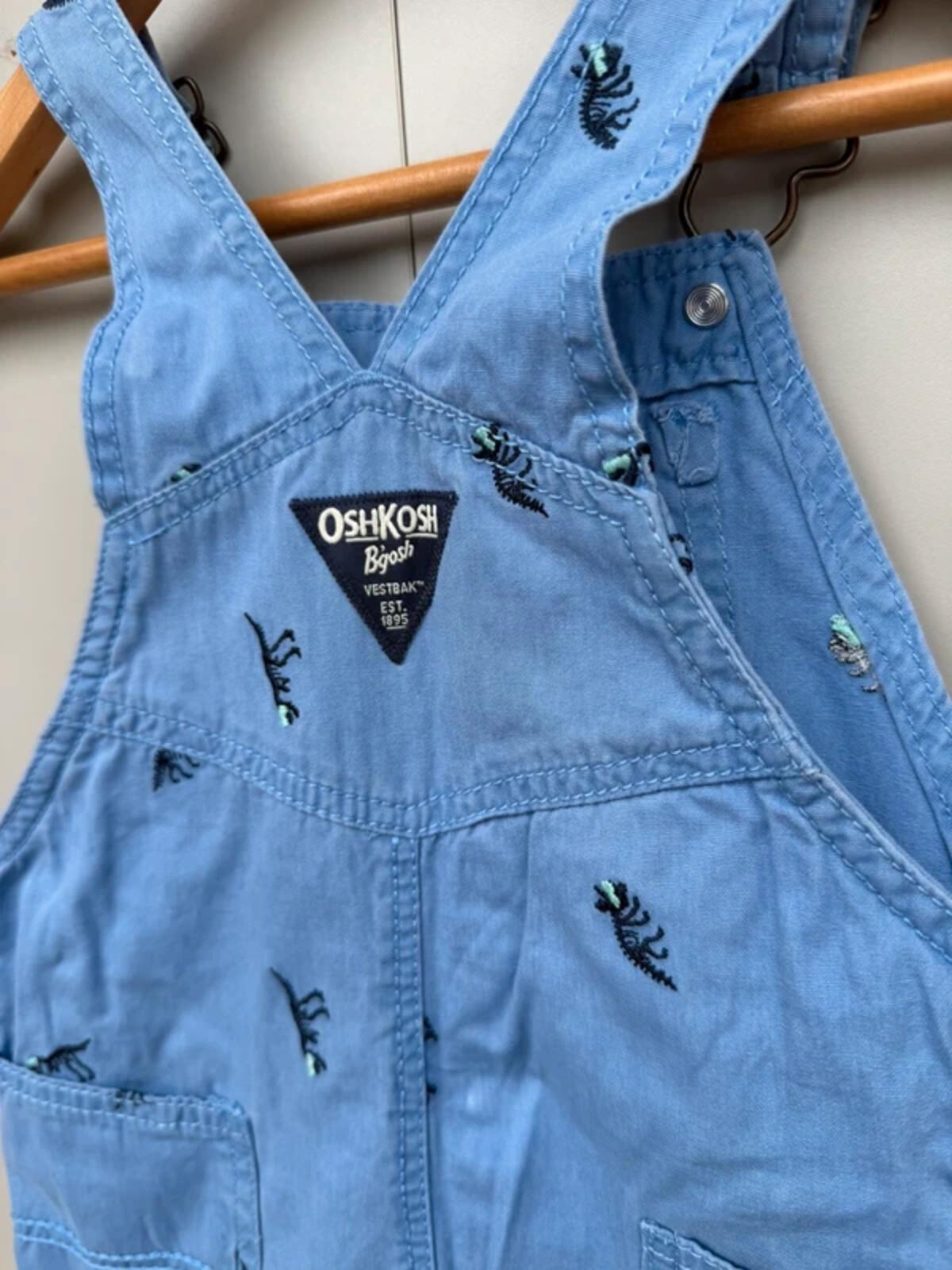 Oshkosh Dinosaur Shortall Dungarees 24M