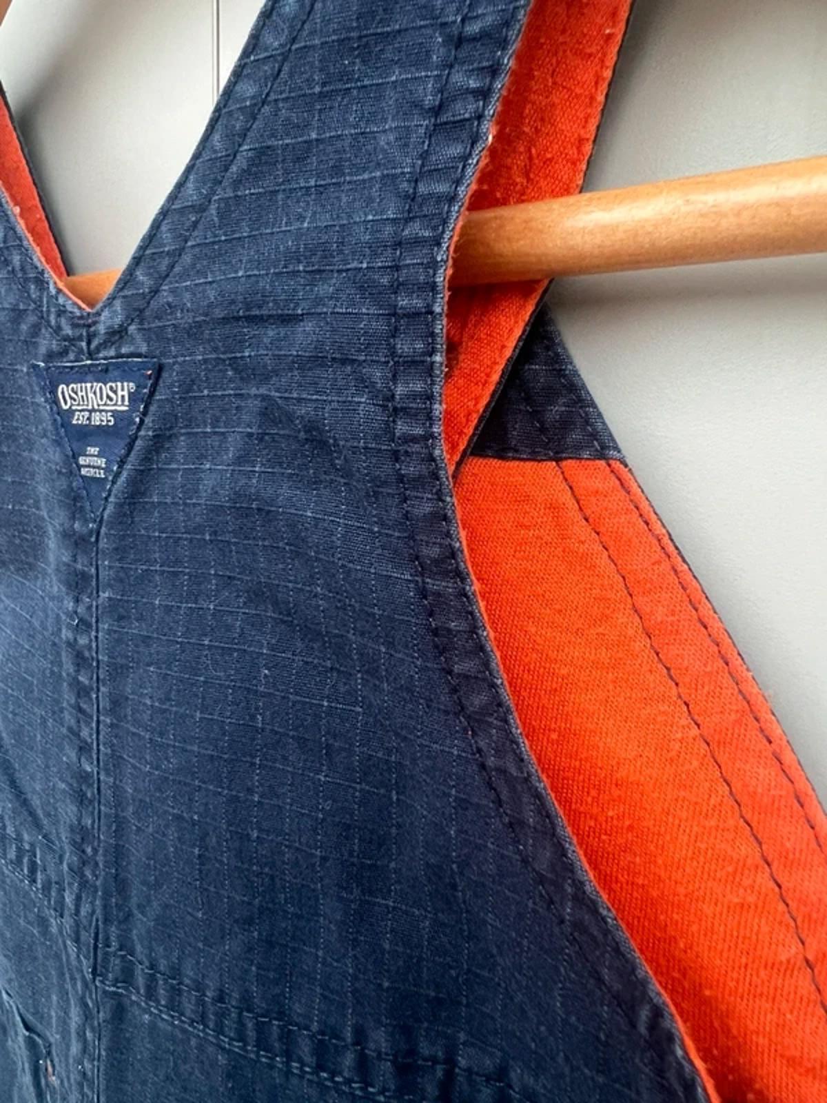 Oshkosh Vintage Navy Dungarees 3-6M