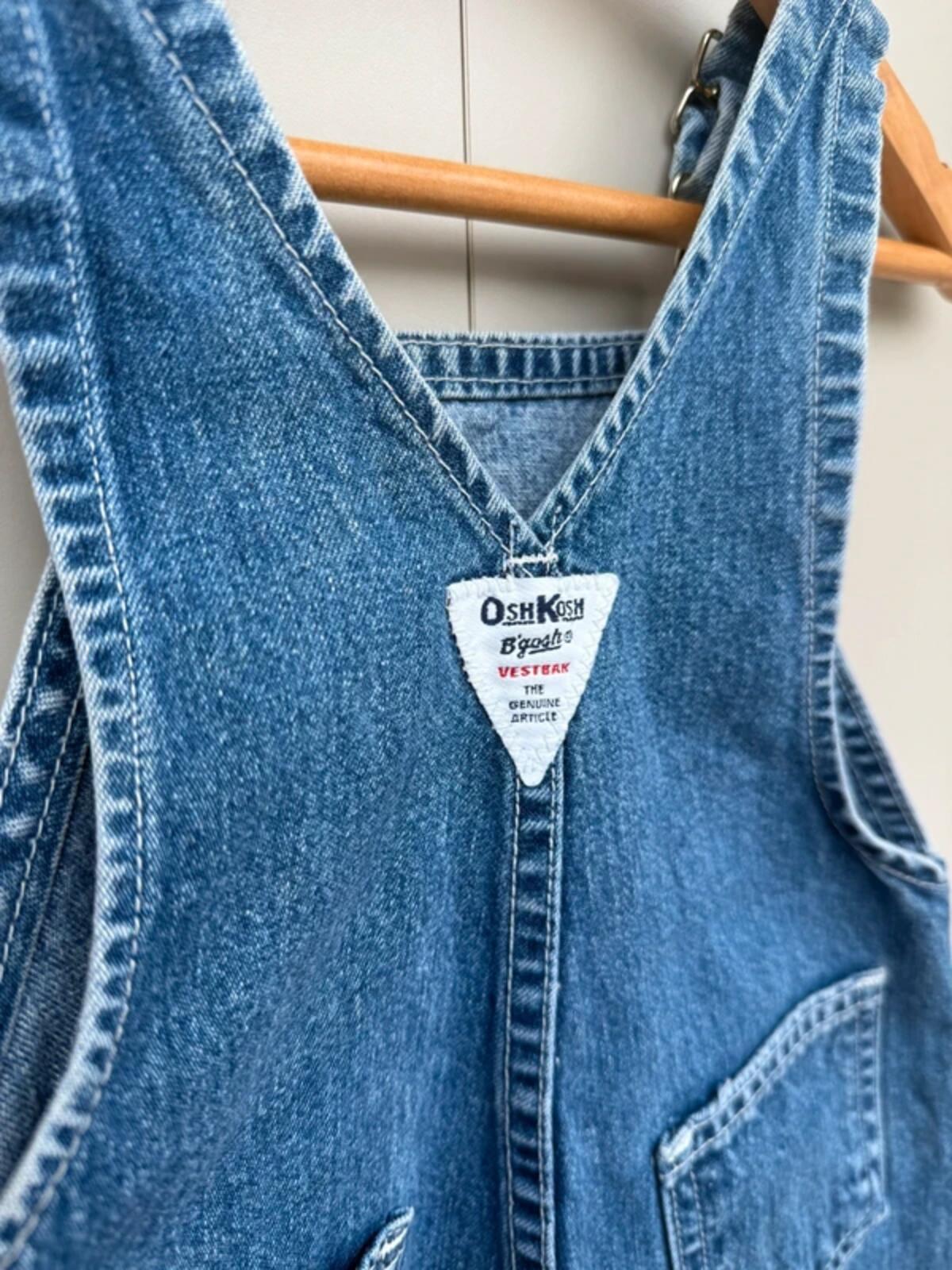 Oshkosh 80s USA Vintage Denim Dungarees 24M