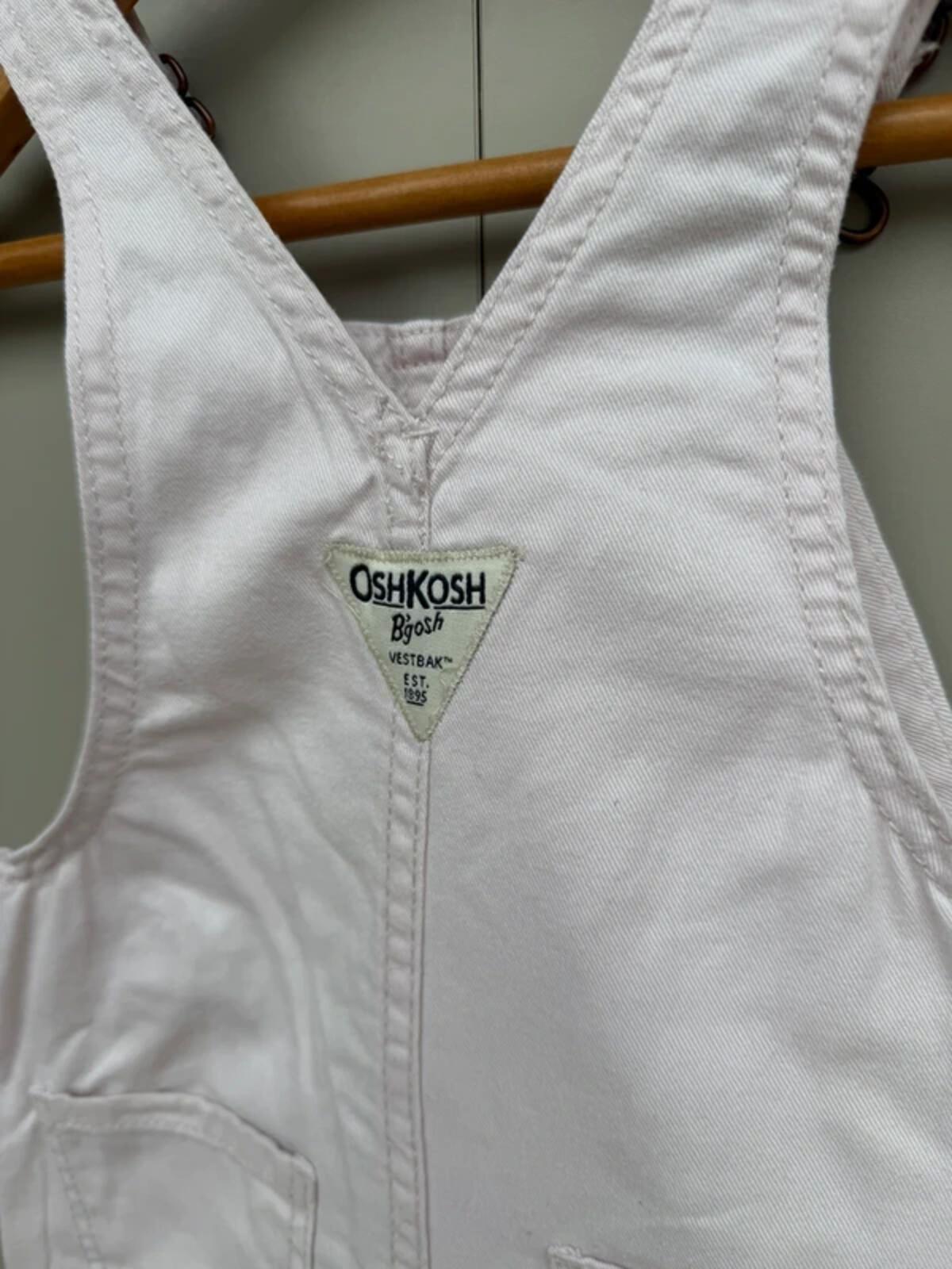 Oshkosh Pink Rose Dungarees 18M