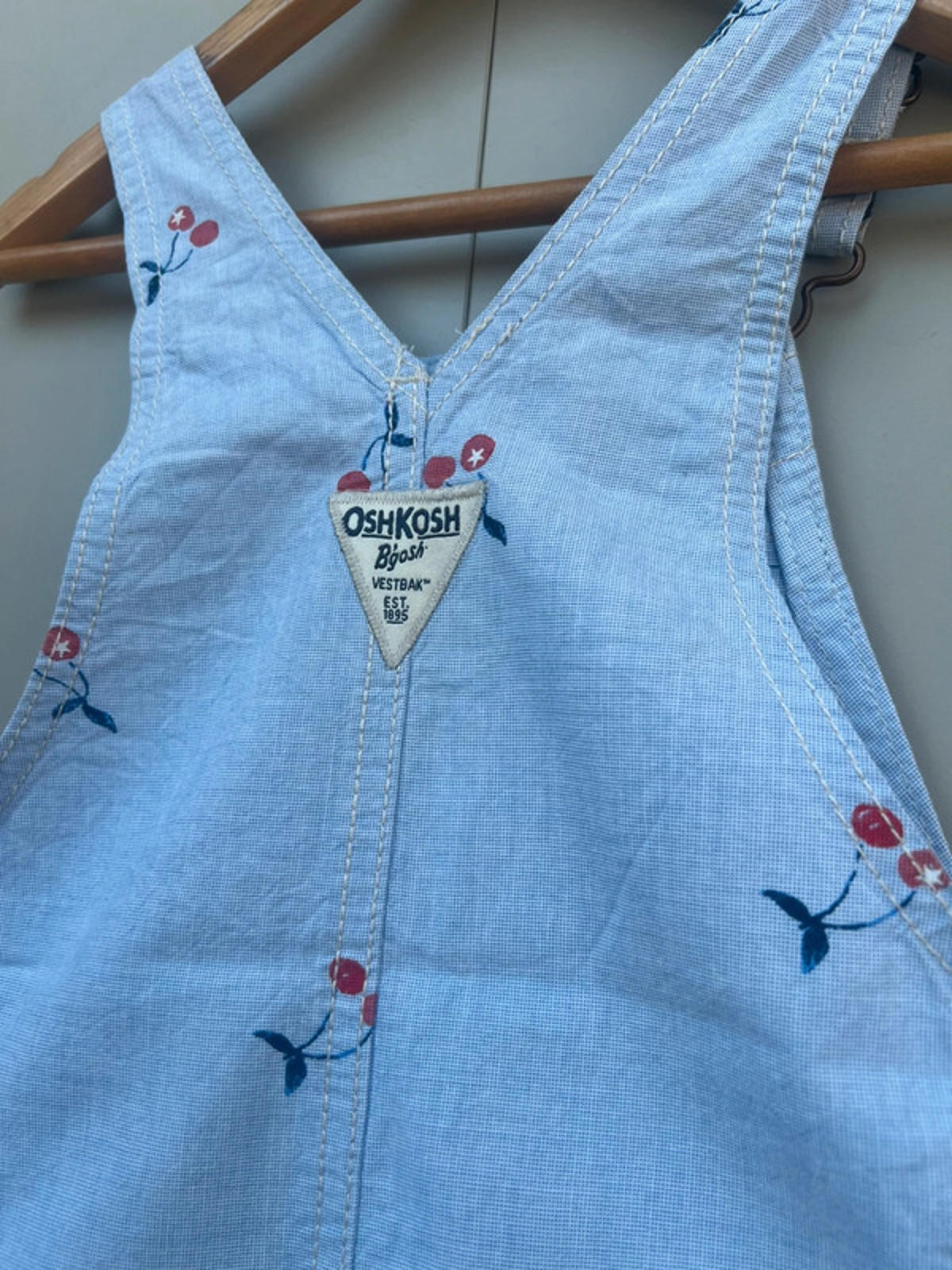 Oshkosh Cherry Shortalls 4T