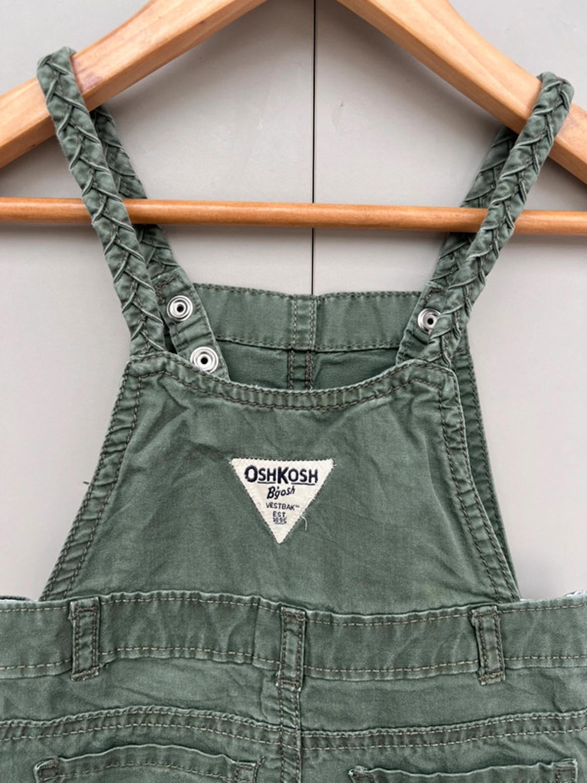 Oshkosh Khaki Dungarees 2T