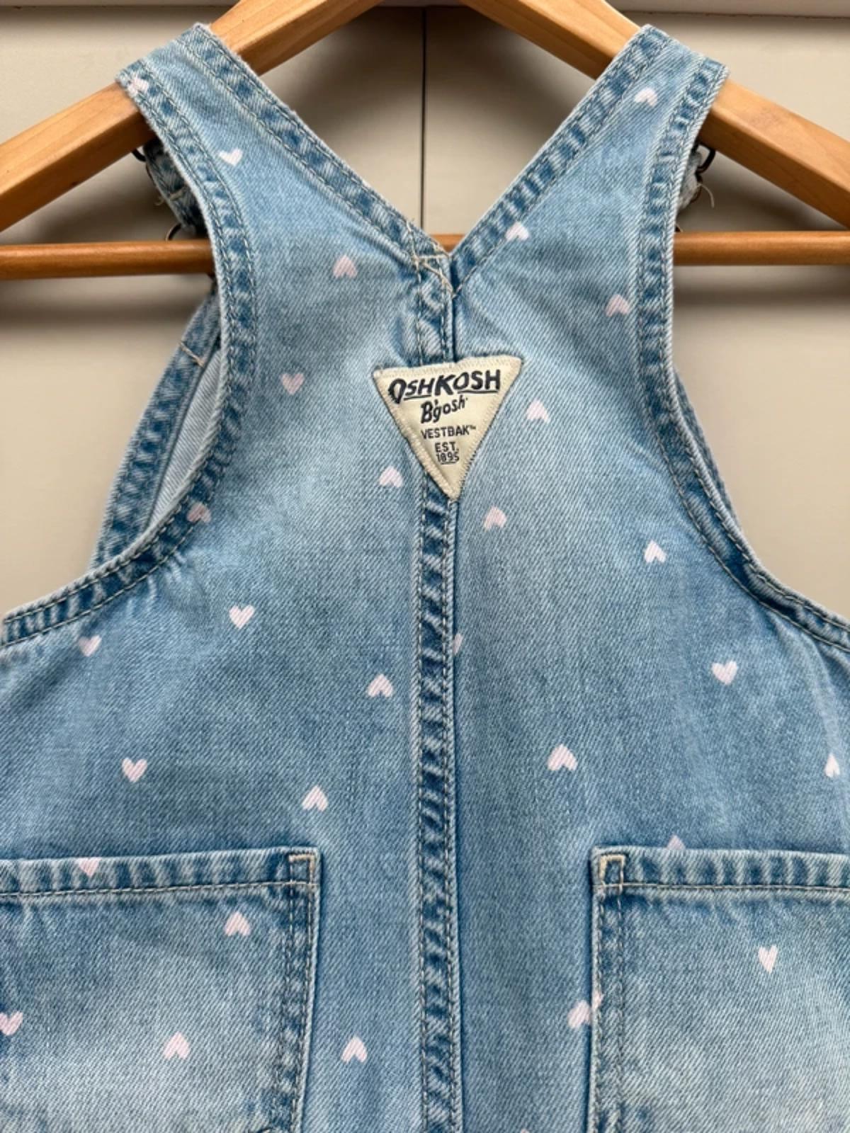Oshkosh Heart Denim Dungarees 18M