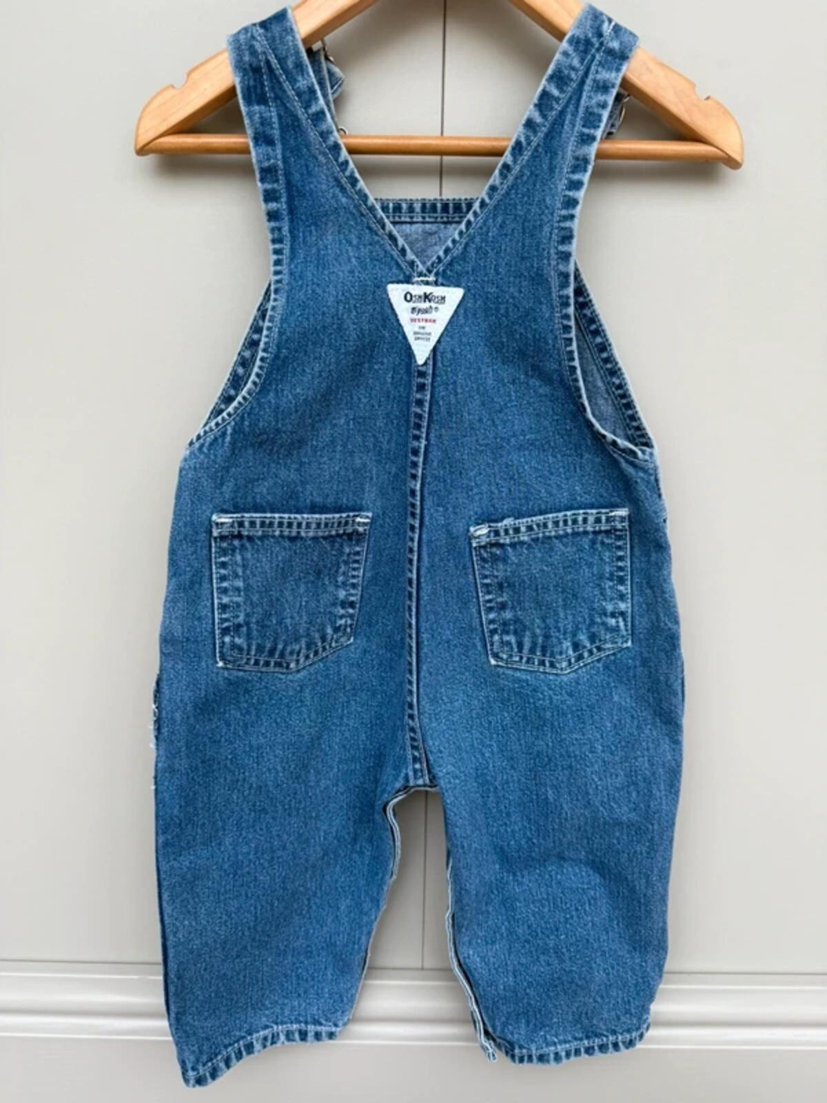 Oshkosh 80s USA Vintage Denim Dungarees 24M