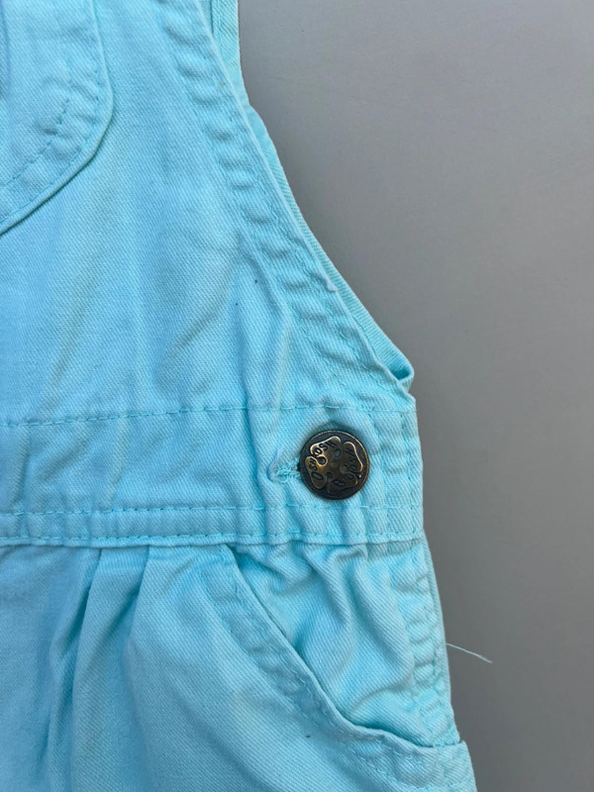 Oshkosh Vintage Turquoise Dungarees 24M