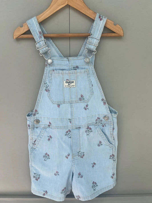Oshkosh Strawberry Striped Shortalls 4T