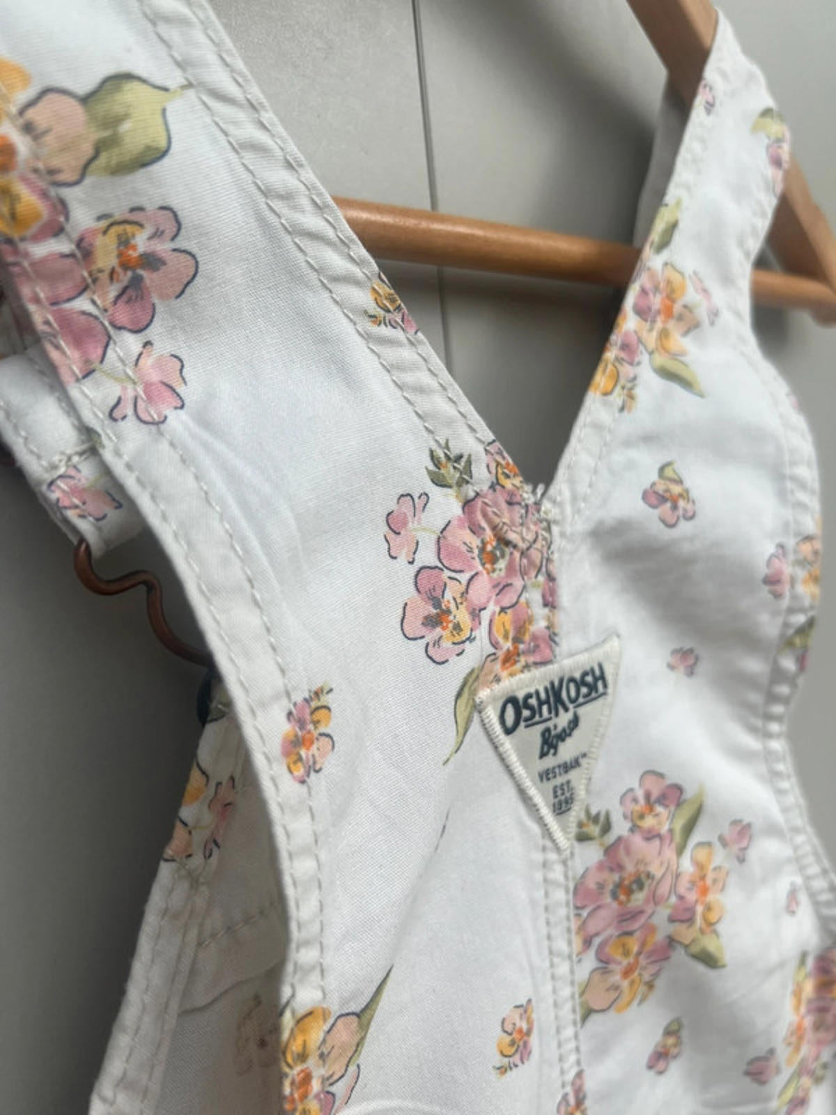 Oshkosh Floral Shortalls 4T