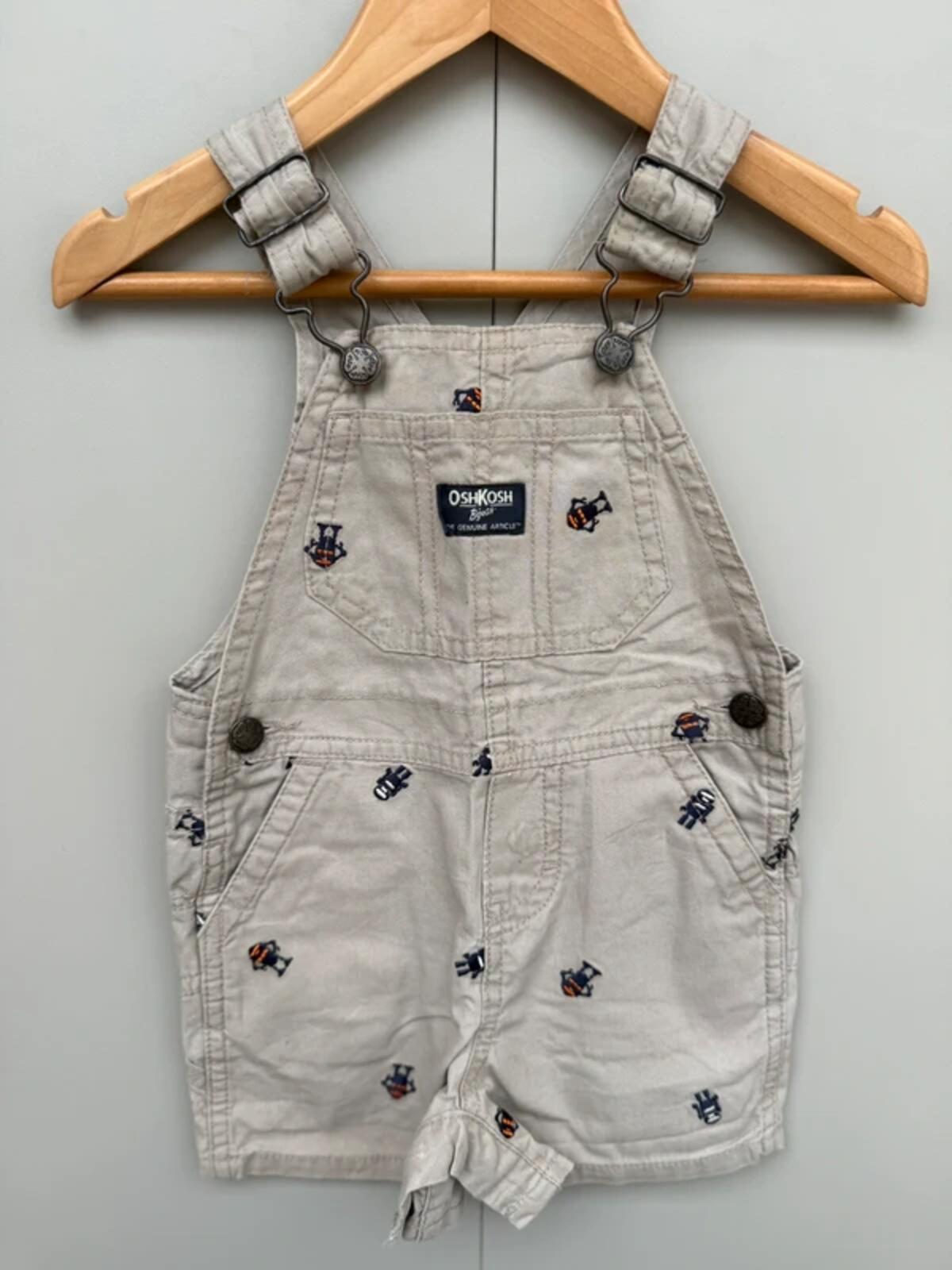 Oshkosh Monster Shortall Dungarees 12M
