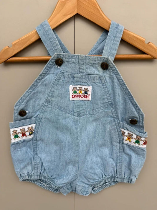 RARE Oshkosh Vintage Shortall Dungarees 6/9M