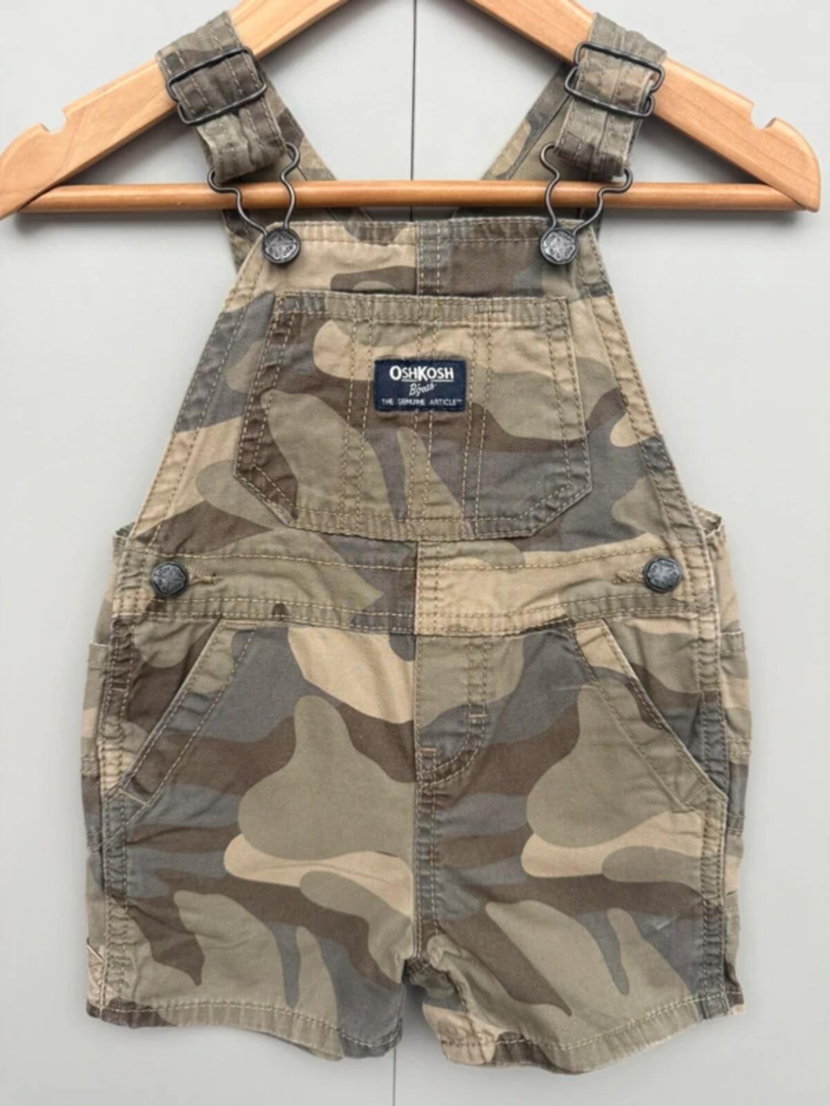 Oshkosh Camouflage Shortall Dungarees 12M