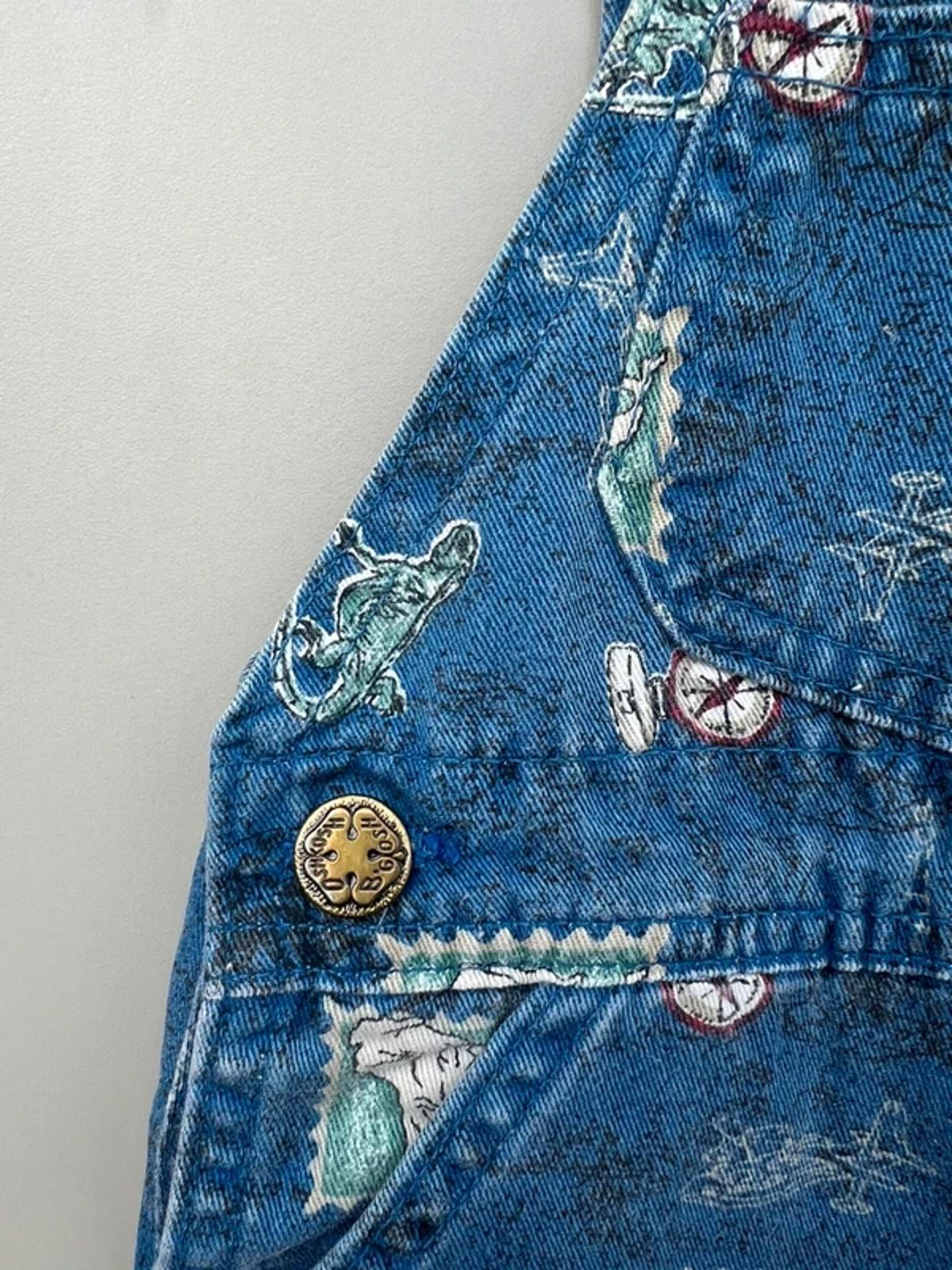 RARE Oshkosh Vintage Compass Dungarees 12M