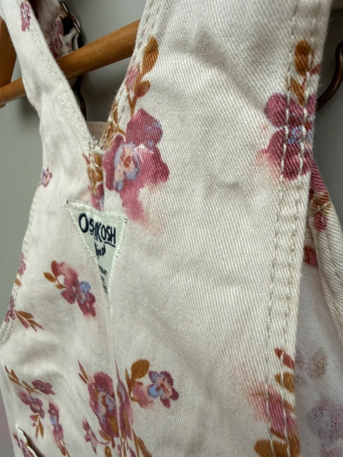 Oshkosh Floral Cotton Dungarees 18M