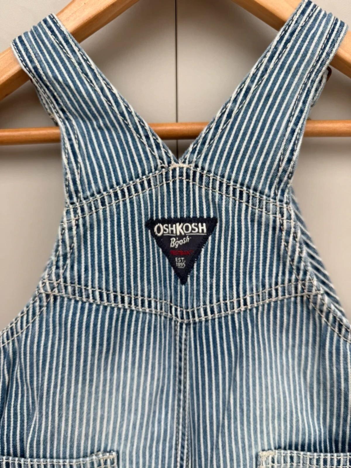 Oshkosh Hickory Shortall Dungarees 9M