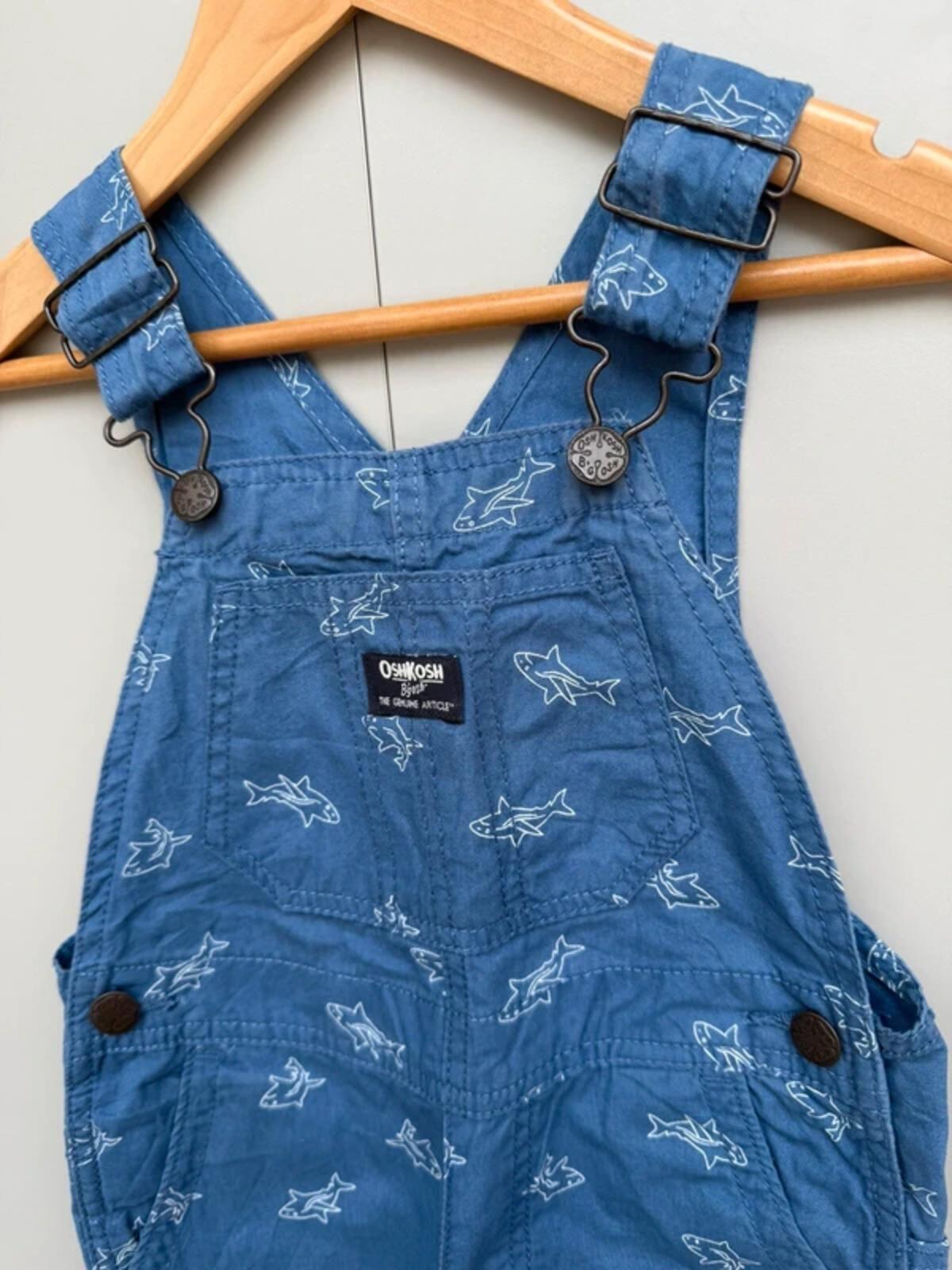 Oshkosh Shark Shortall Dungarees 3T