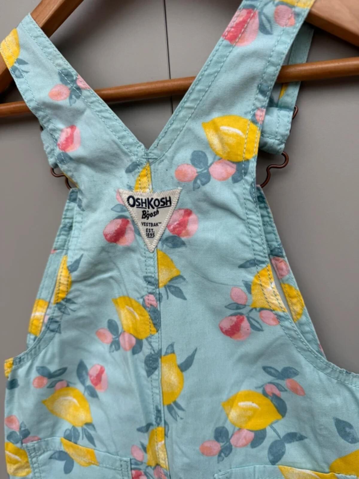 Oshkosh Lemon Shortall Dungarees 3T