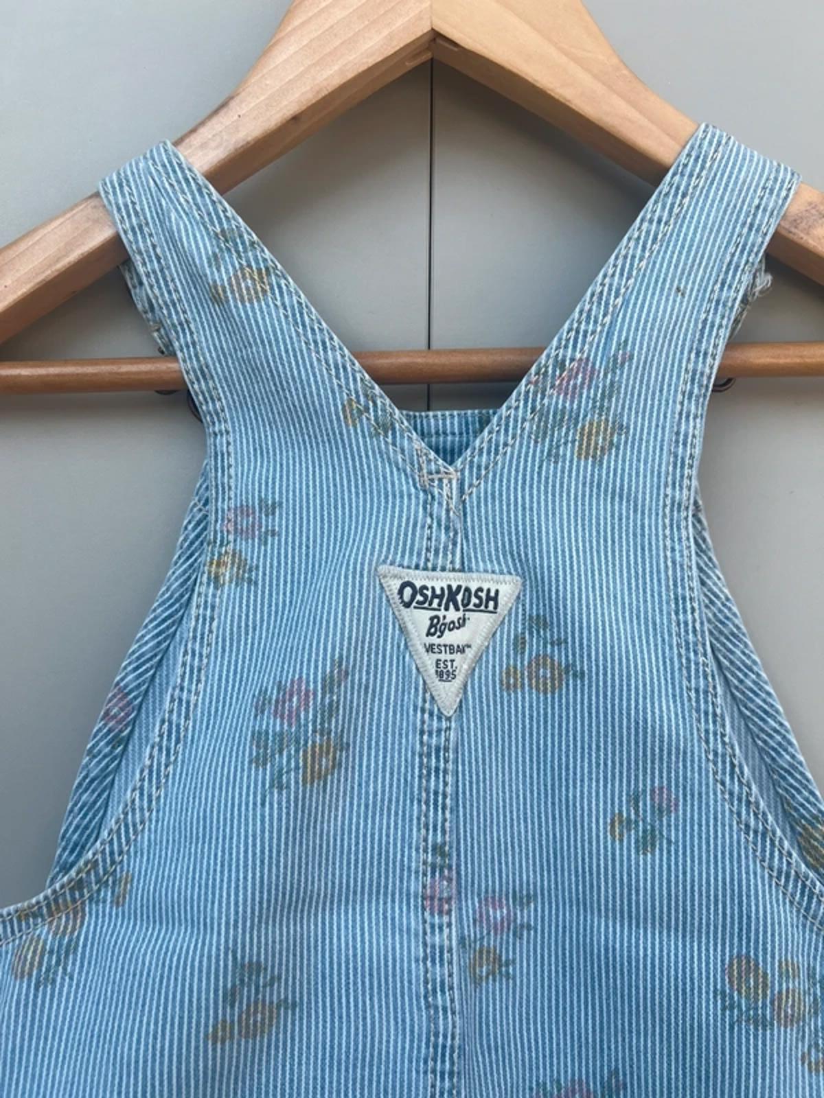 Oshkosh Striped Shortall Dungarees 24M