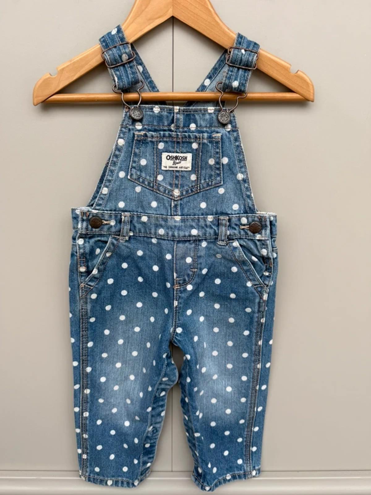 Oshkosh Polka Dot Dungarees 12M