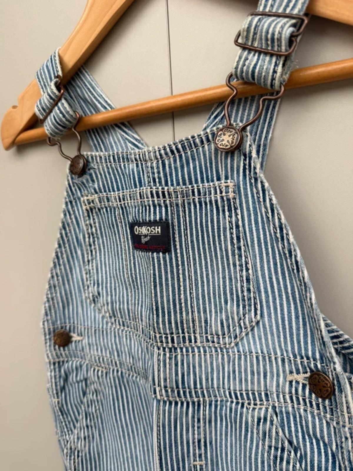 Oshkosh Hickory Shortall Dungarees 18M