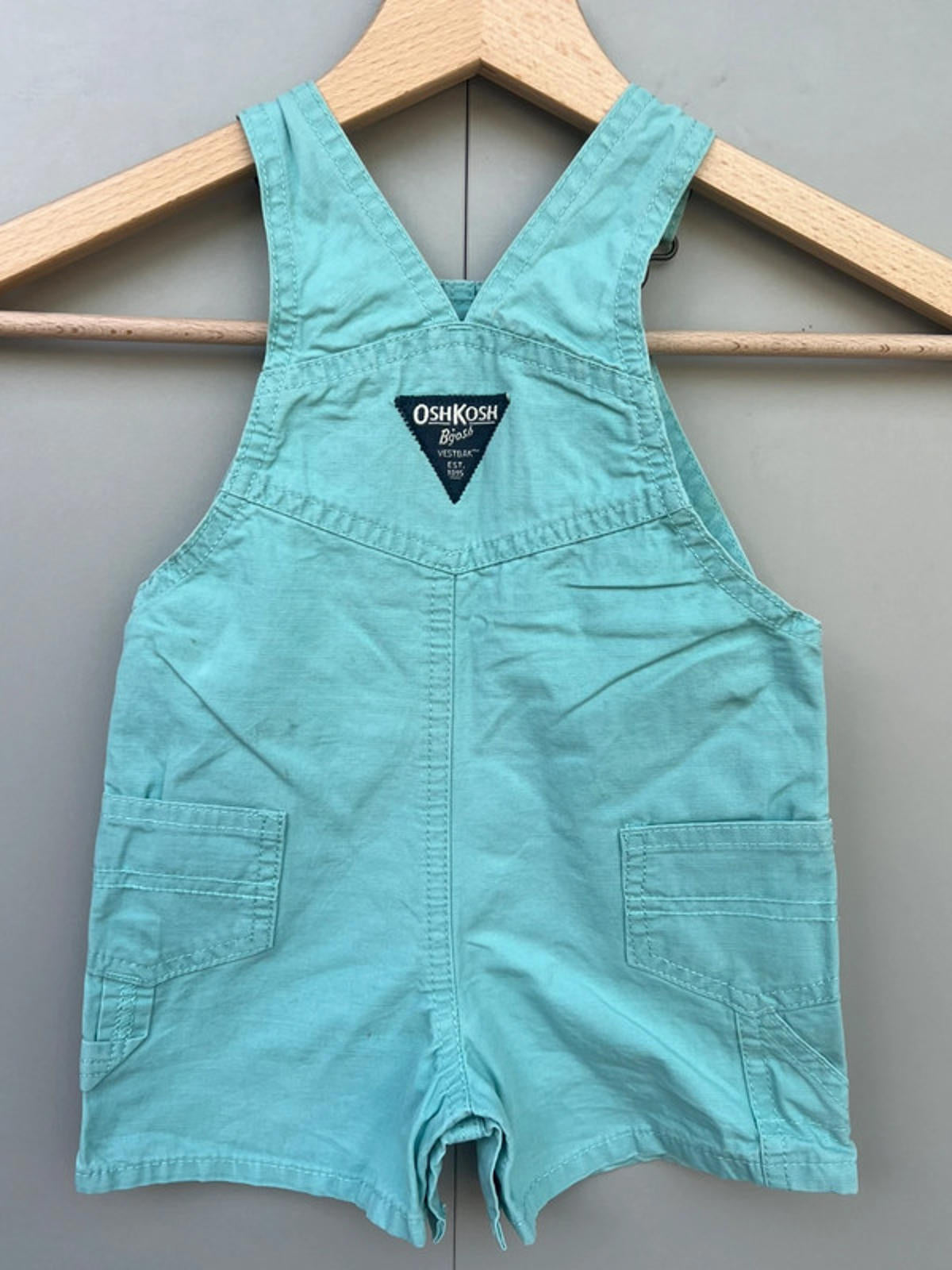 Oshkosh Cotton Shortalls 6/9M