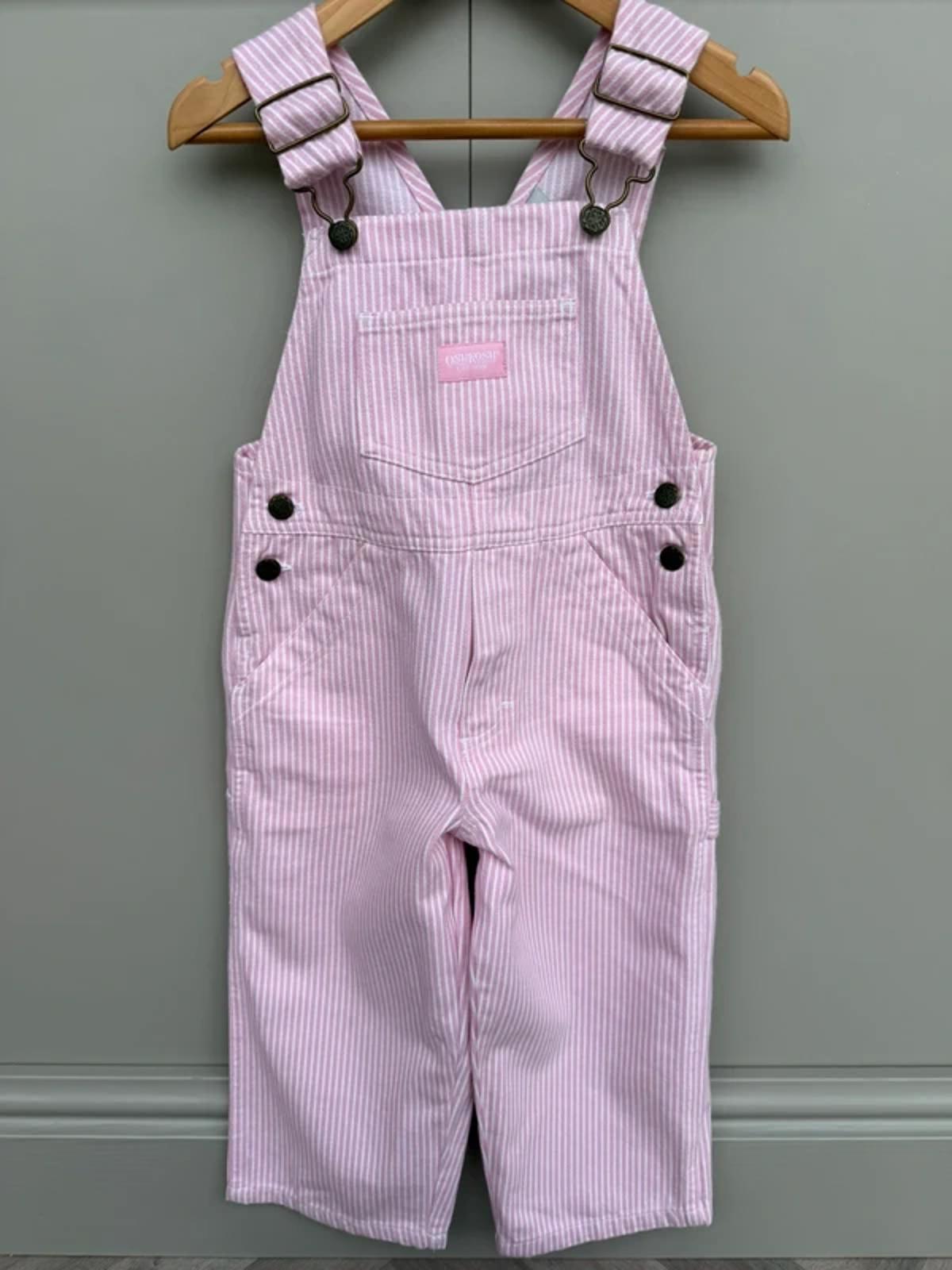 Oshkosh Vintage Rose Hickory Dungarees 3T