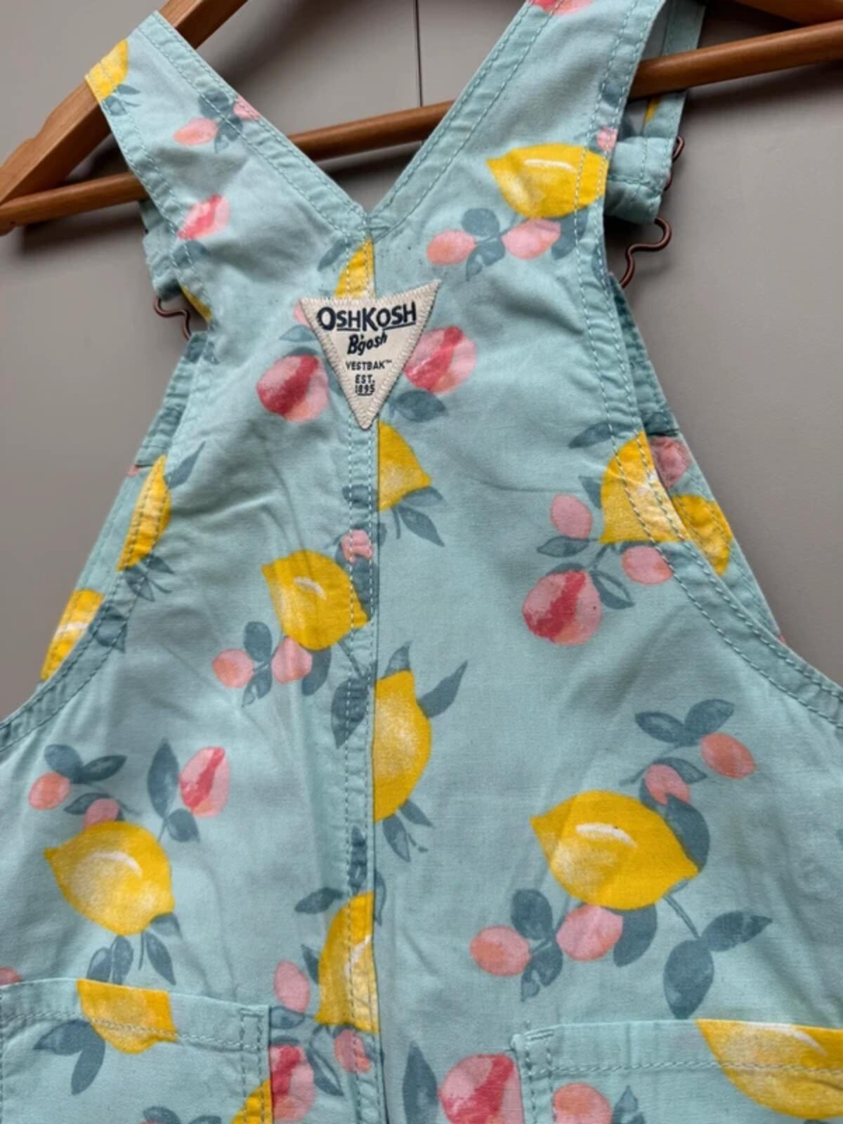 Oshkosh Lemon Shortall Dungarees 3T