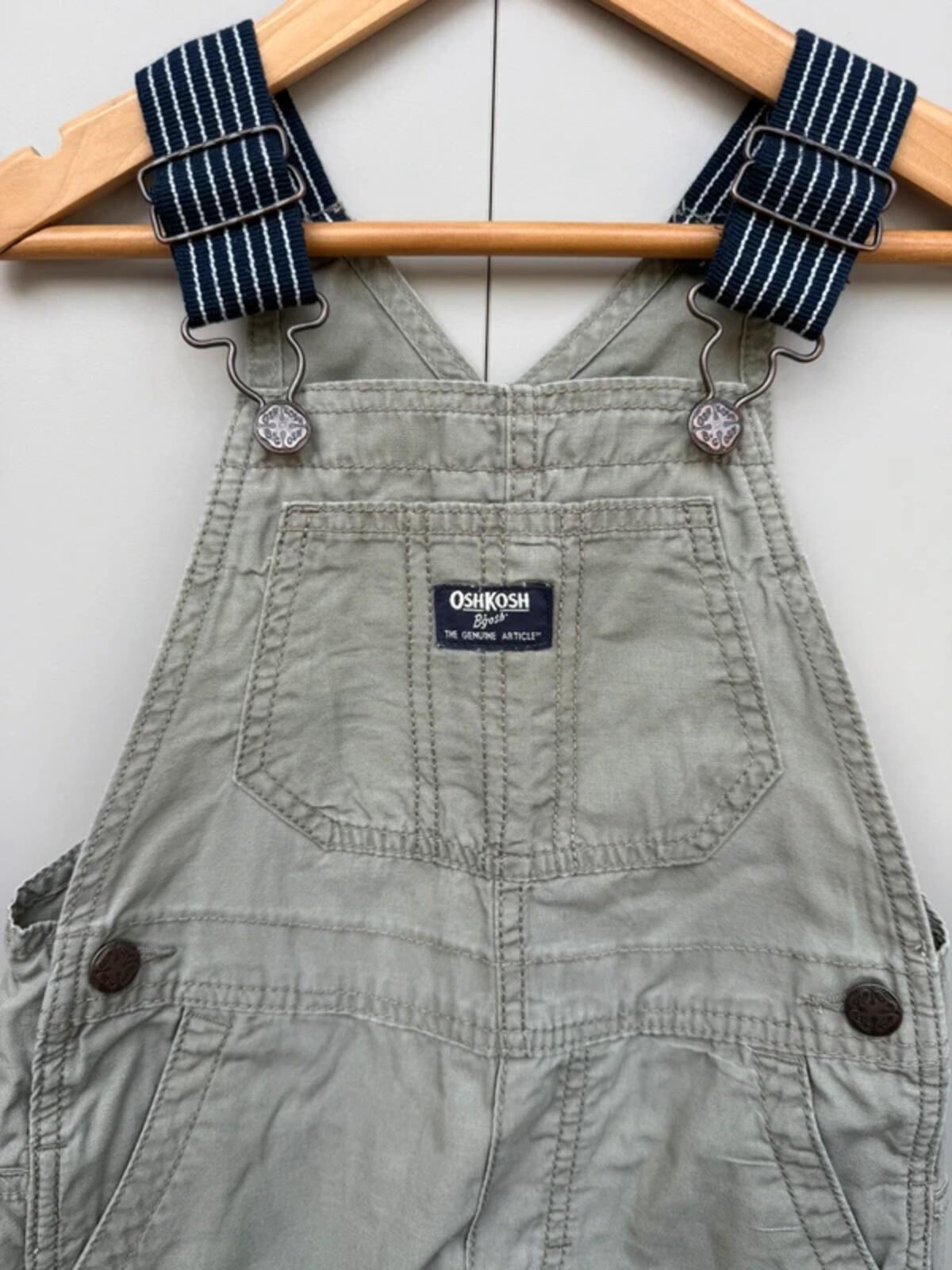 Oshkosh Khaki Shortall Dungarees 4T