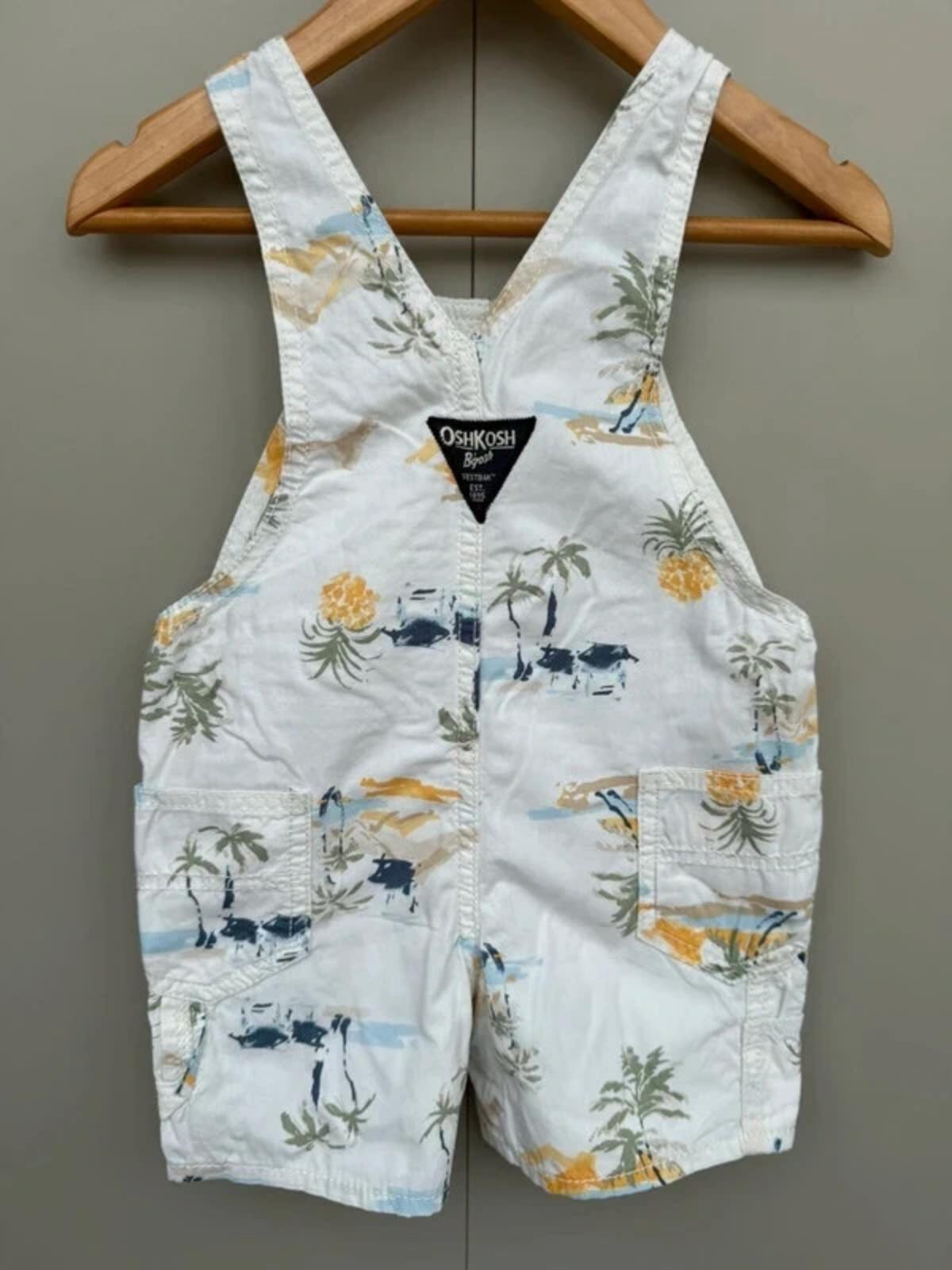 Oshkosh Beach Shortall Dungarees 18M