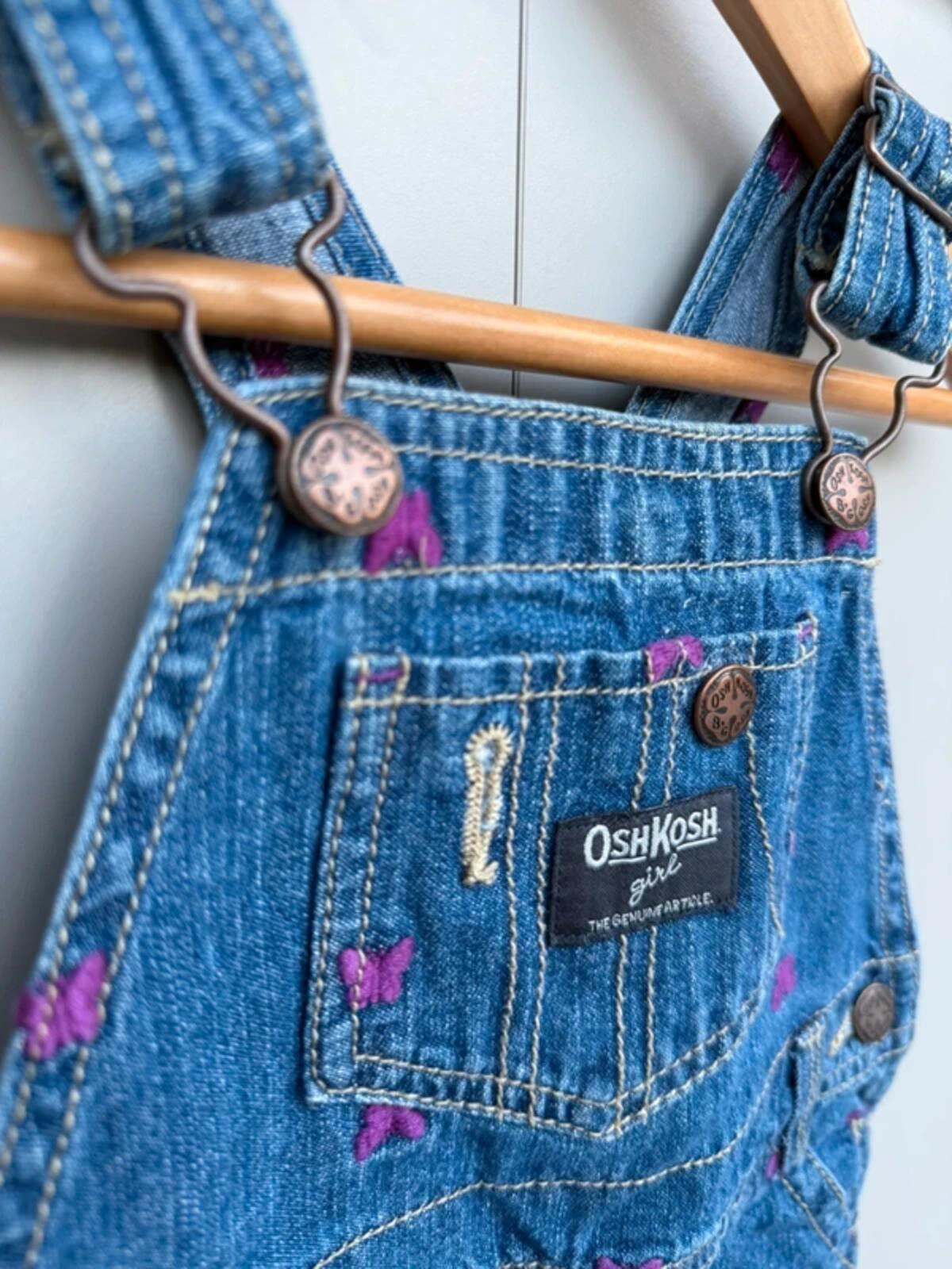 Oshkosh Butterfly Denim Dungarees 12M