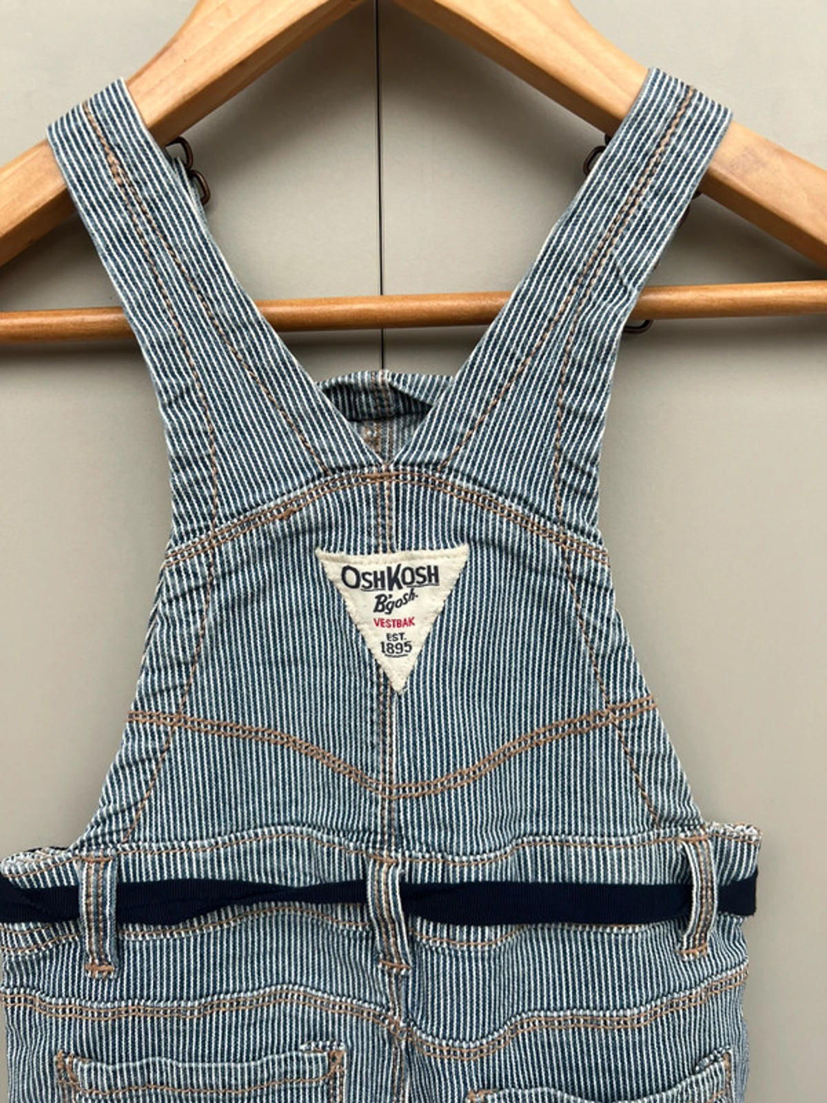 Oshkosh Striped Dungarees 18M