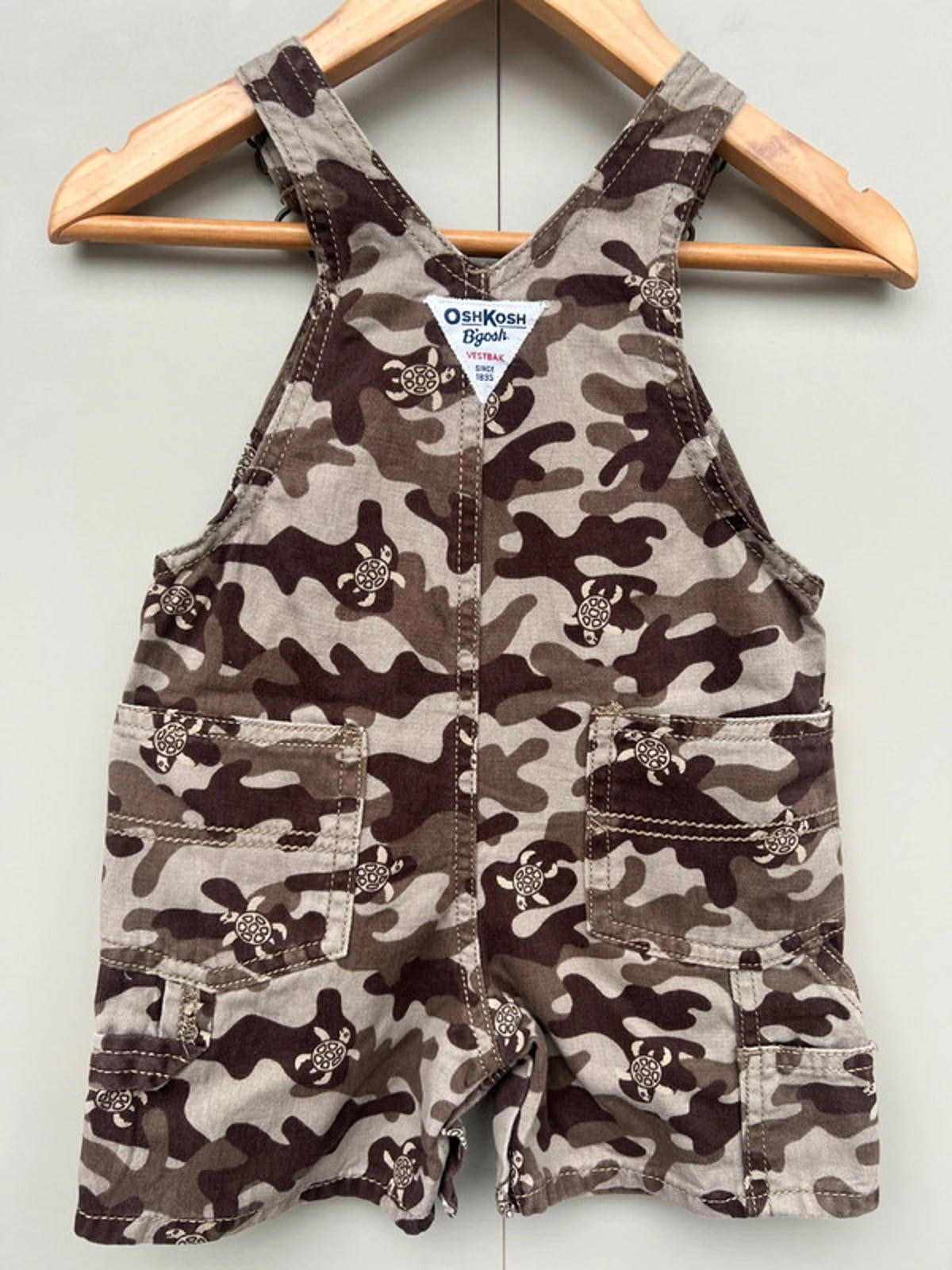 Oshkosh Camouflage Shortall Dungarees 12M