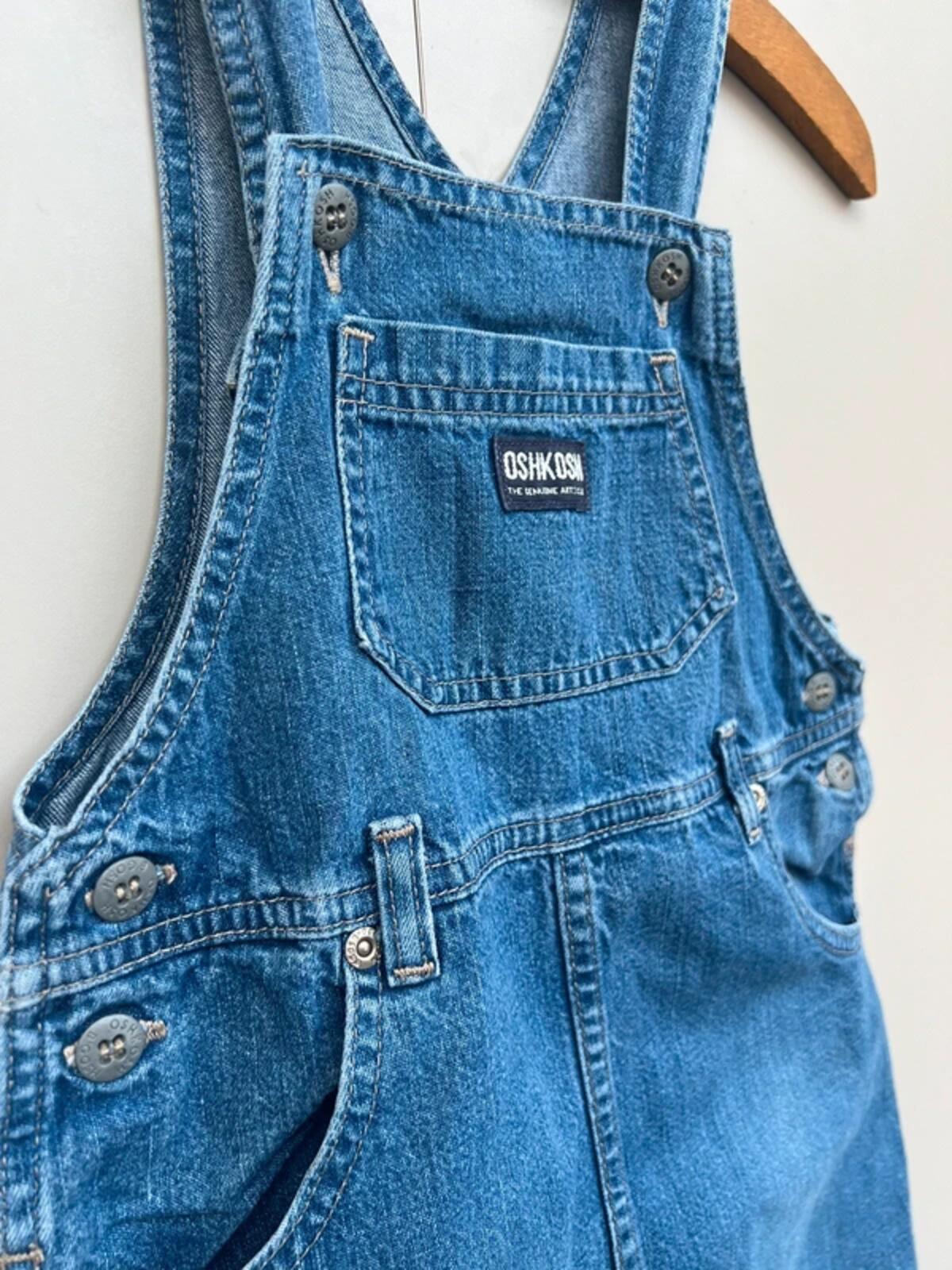 Oshkosh Vintage Classic Denim Dress Girls Age 6