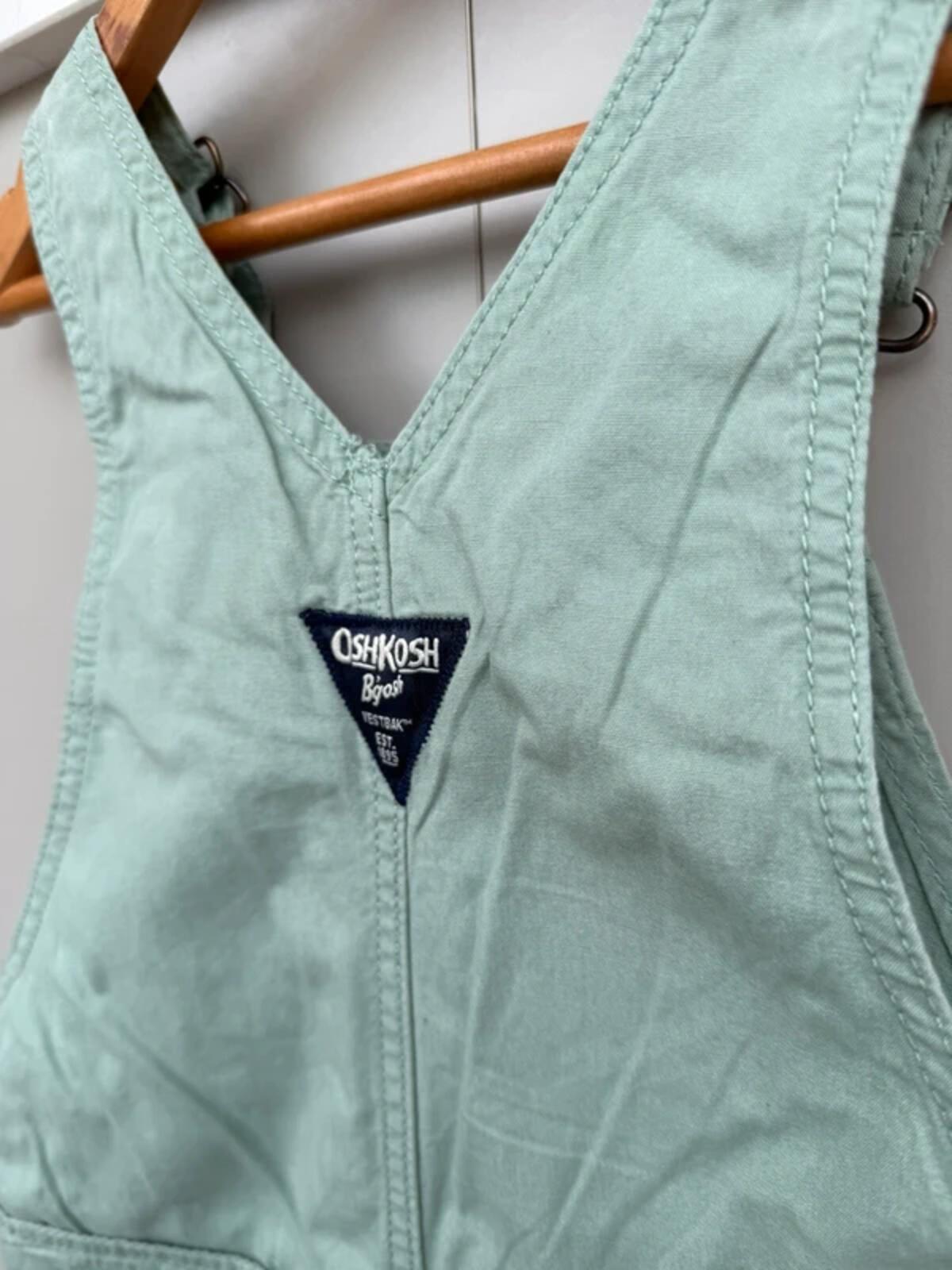 Oshkosh Green Cotton Dungarees 4T