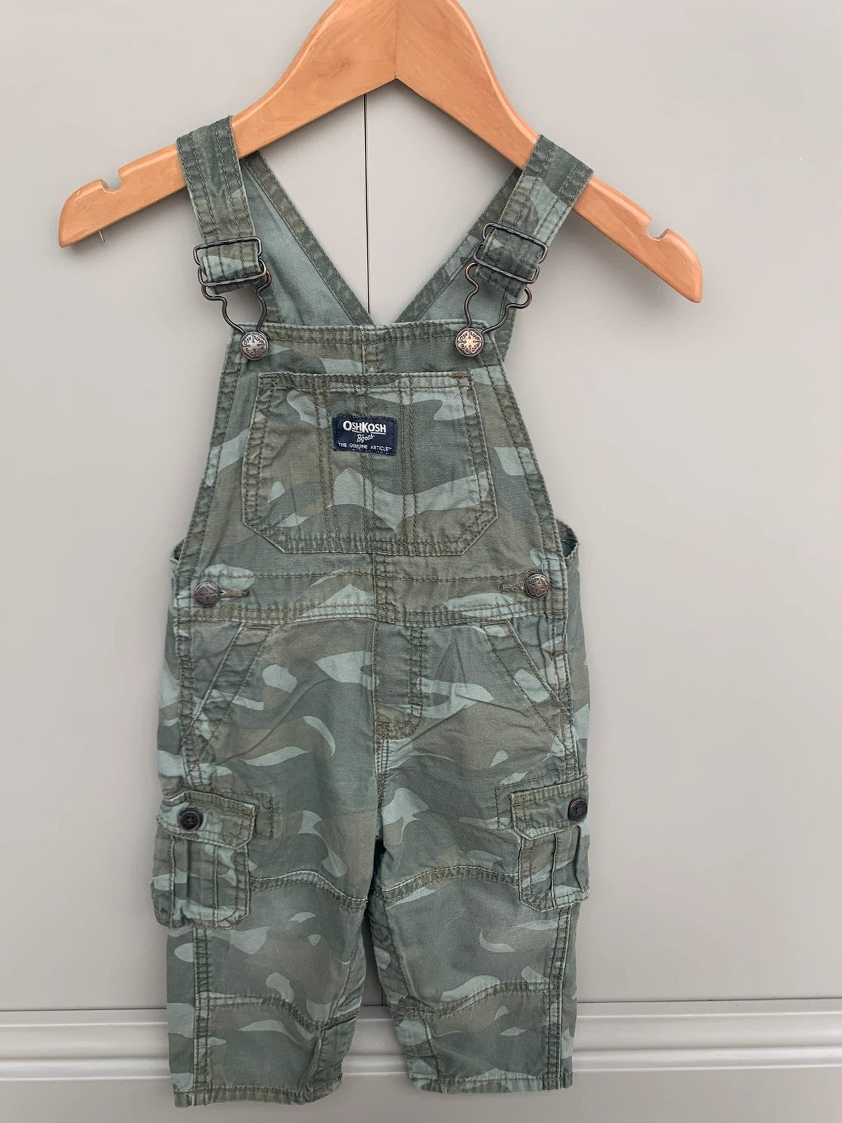 Oshkosh Camo Dungarees  18M