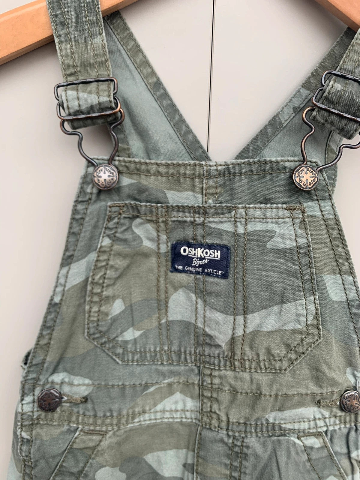 Oshkosh Camo Dungarees  18M